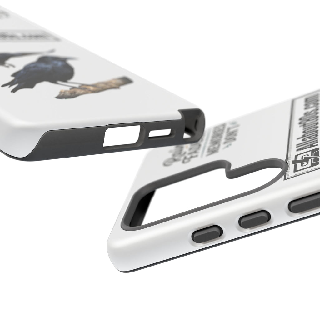 Raven Flight Phone Case — Protective iPhone Case with Black Crow Design