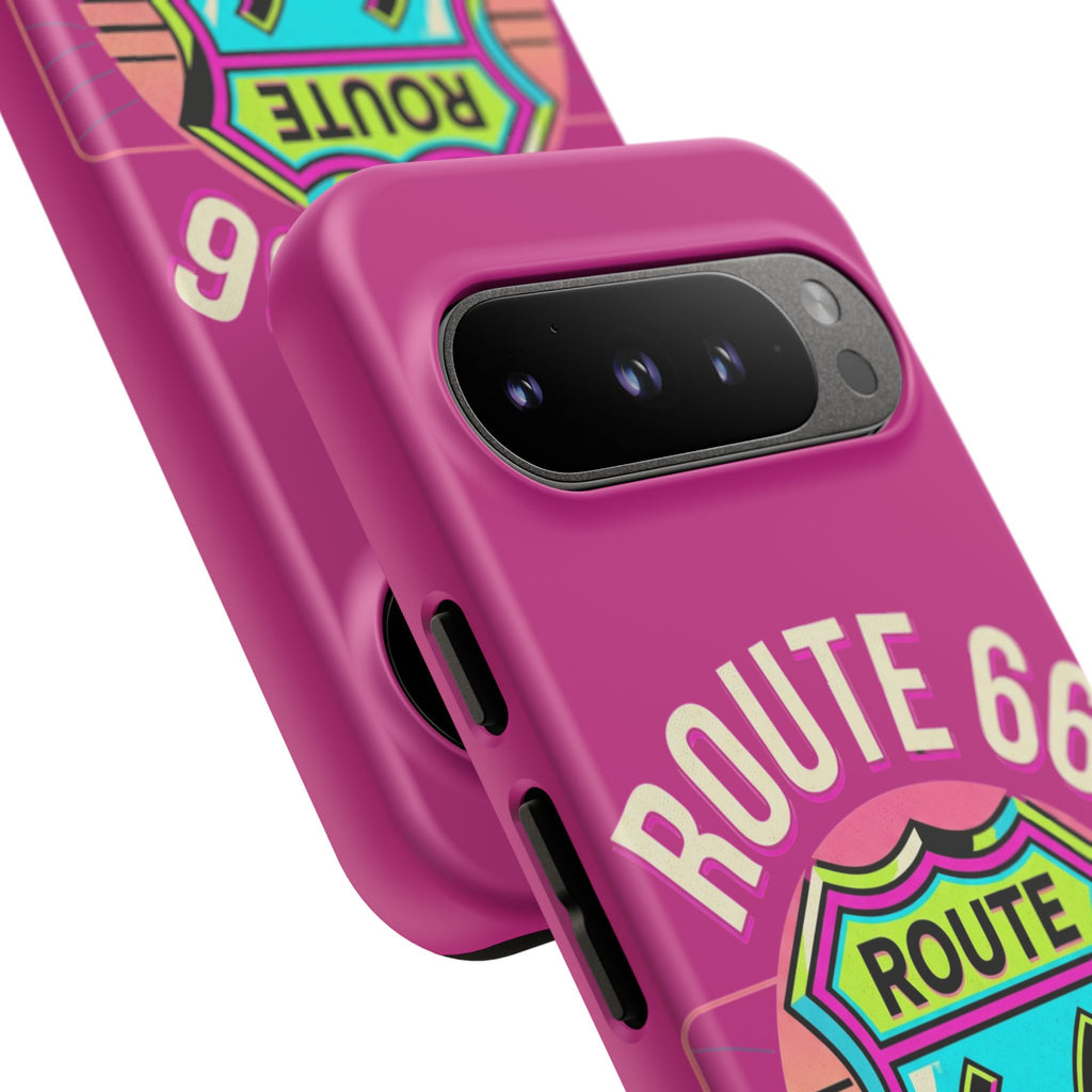 Route 66 Phone Case — Retro Neon Road Trip iPhone Cover