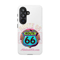 Route 66 Neon Phone Case — Retro Road Trip iPhone Cover