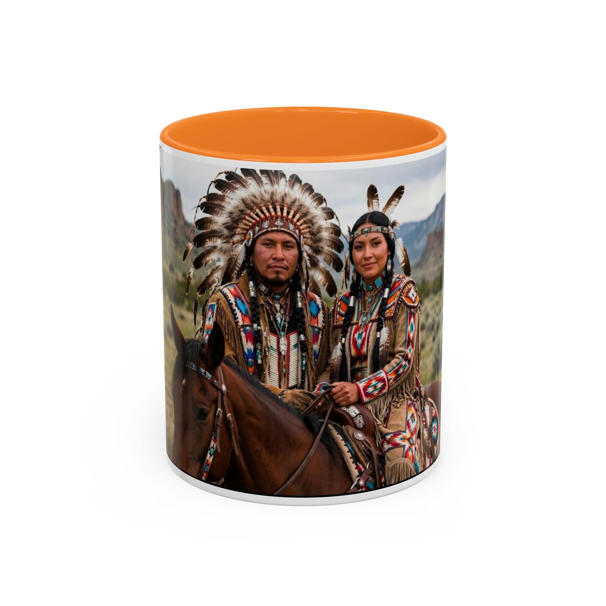 Native American Couple Photo Coffee Mug (11oz/15oz)