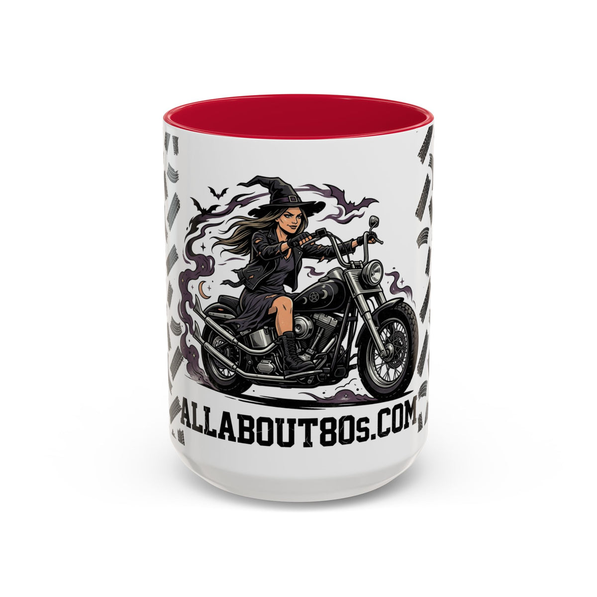 Witch Biker Mug – Motorcycle Witch Coffee Cup (11oz/15oz)