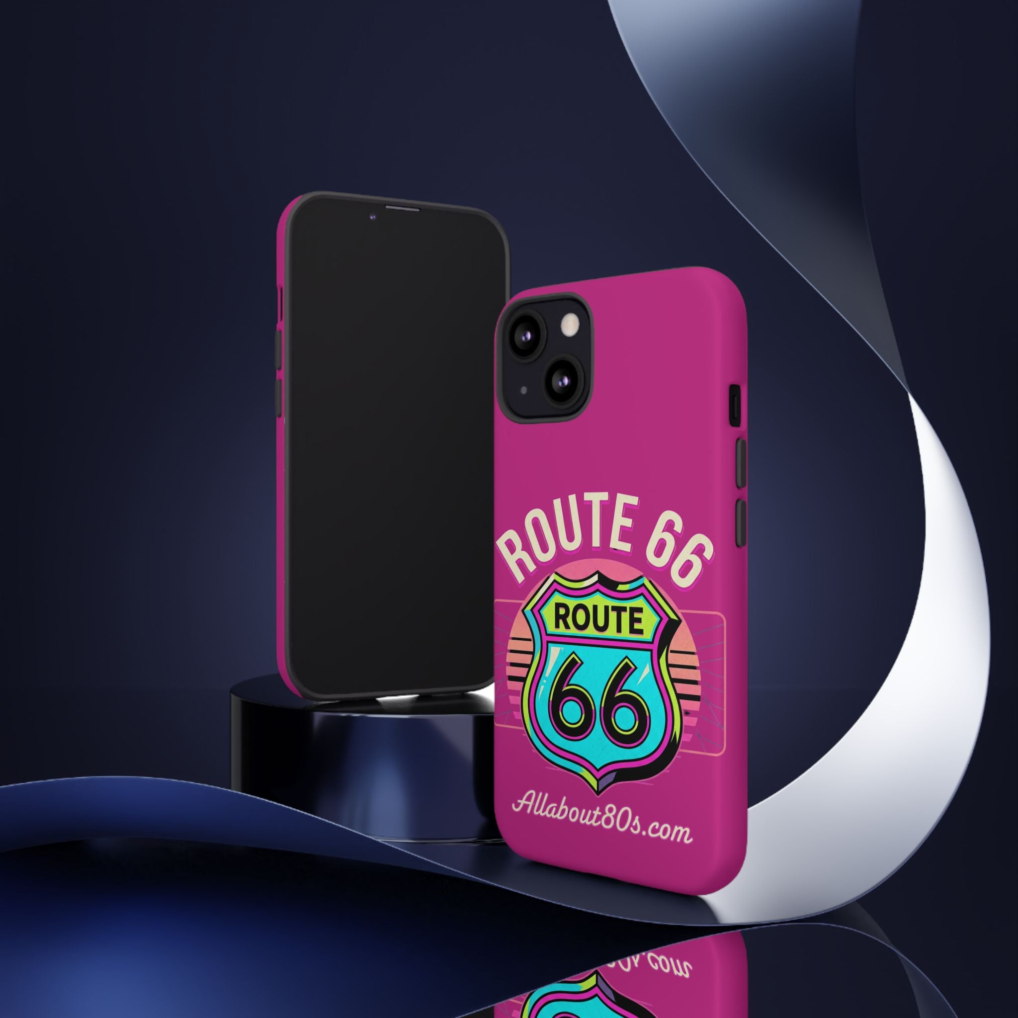 Route 66 Phone Case — Retro Neon Road Trip iPhone Cover