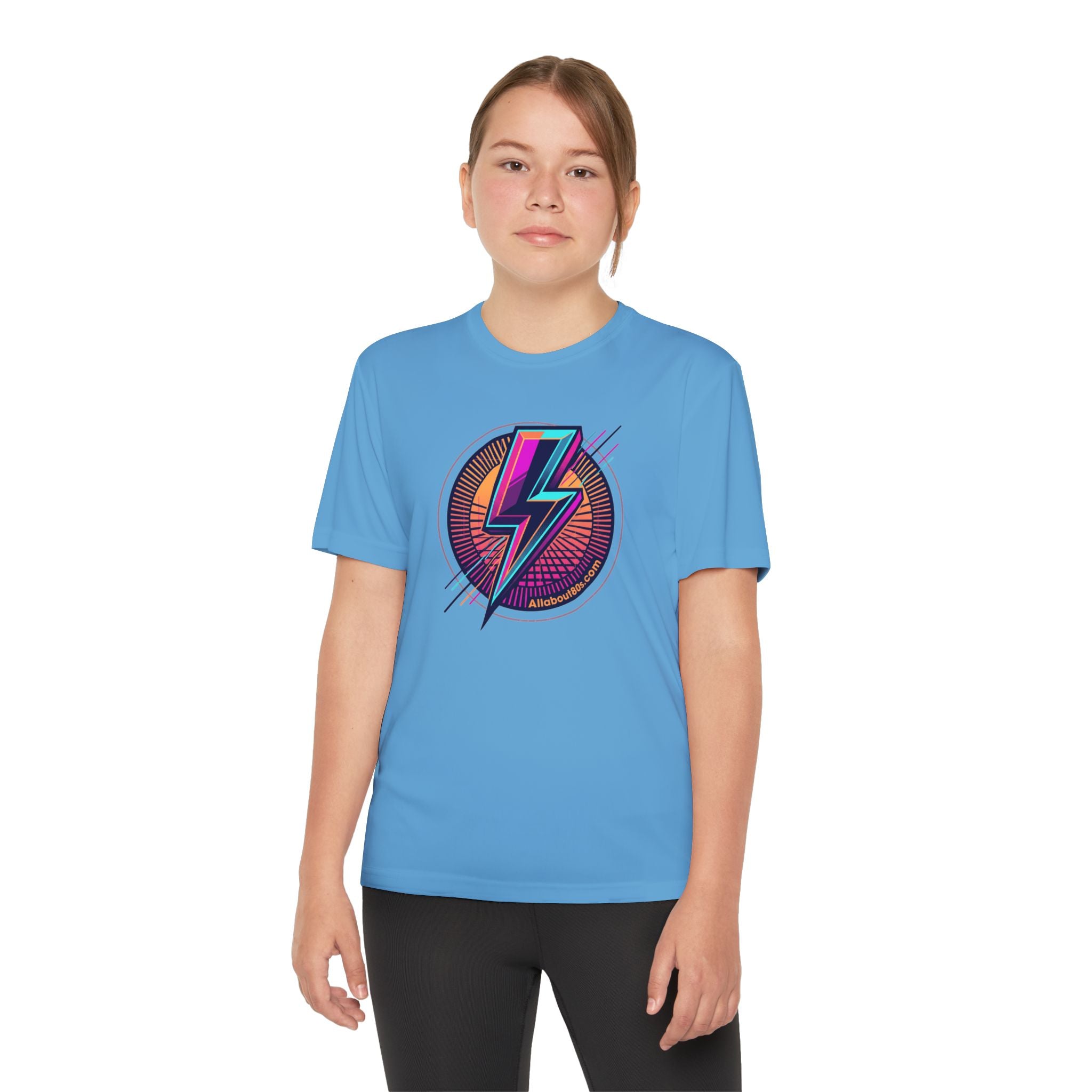 Youth Lightning Bolt Tee – Retro 80s AllAbout80s.com Graphic Shirt