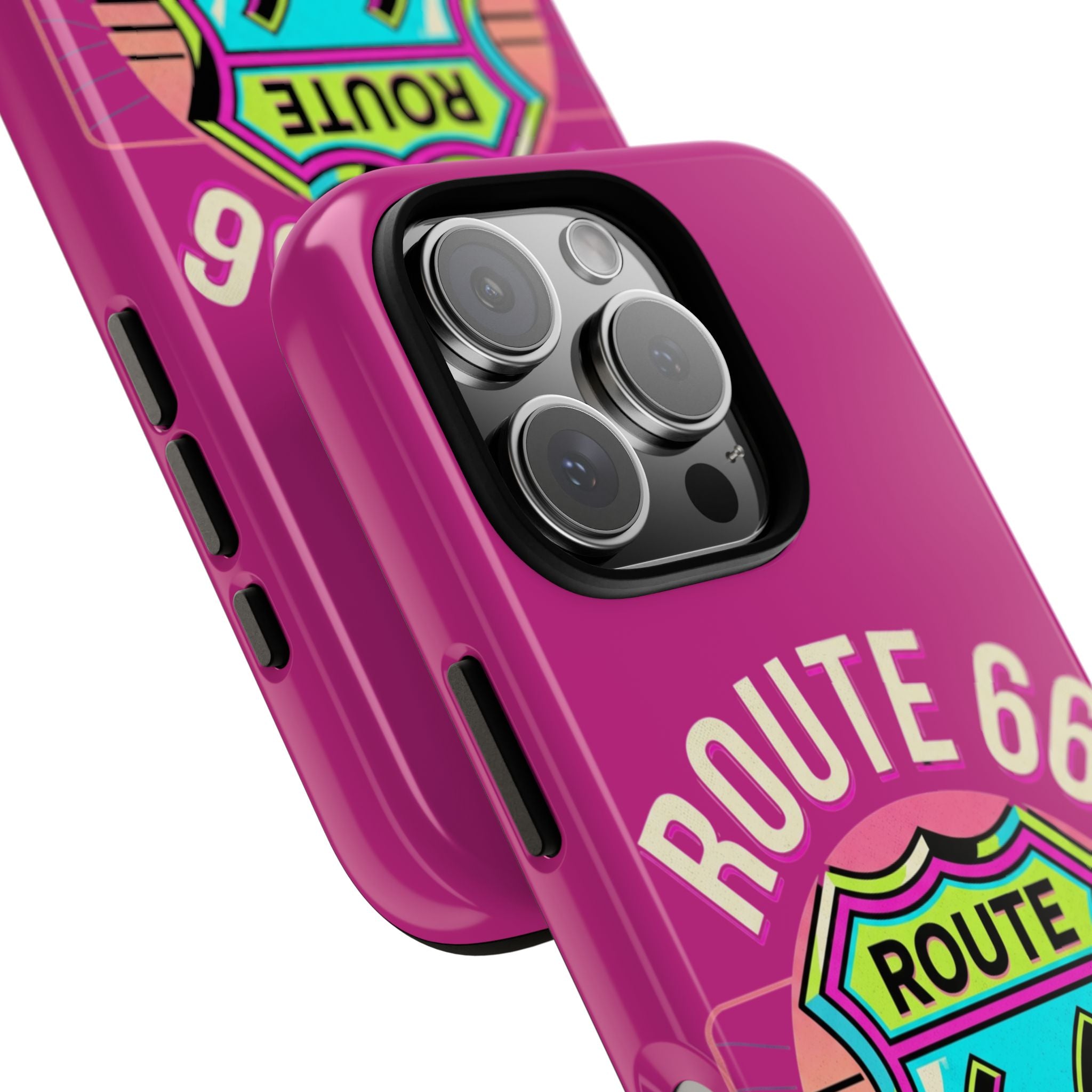 Route 66 Phone Case — Retro Neon Road Trip iPhone Cover
