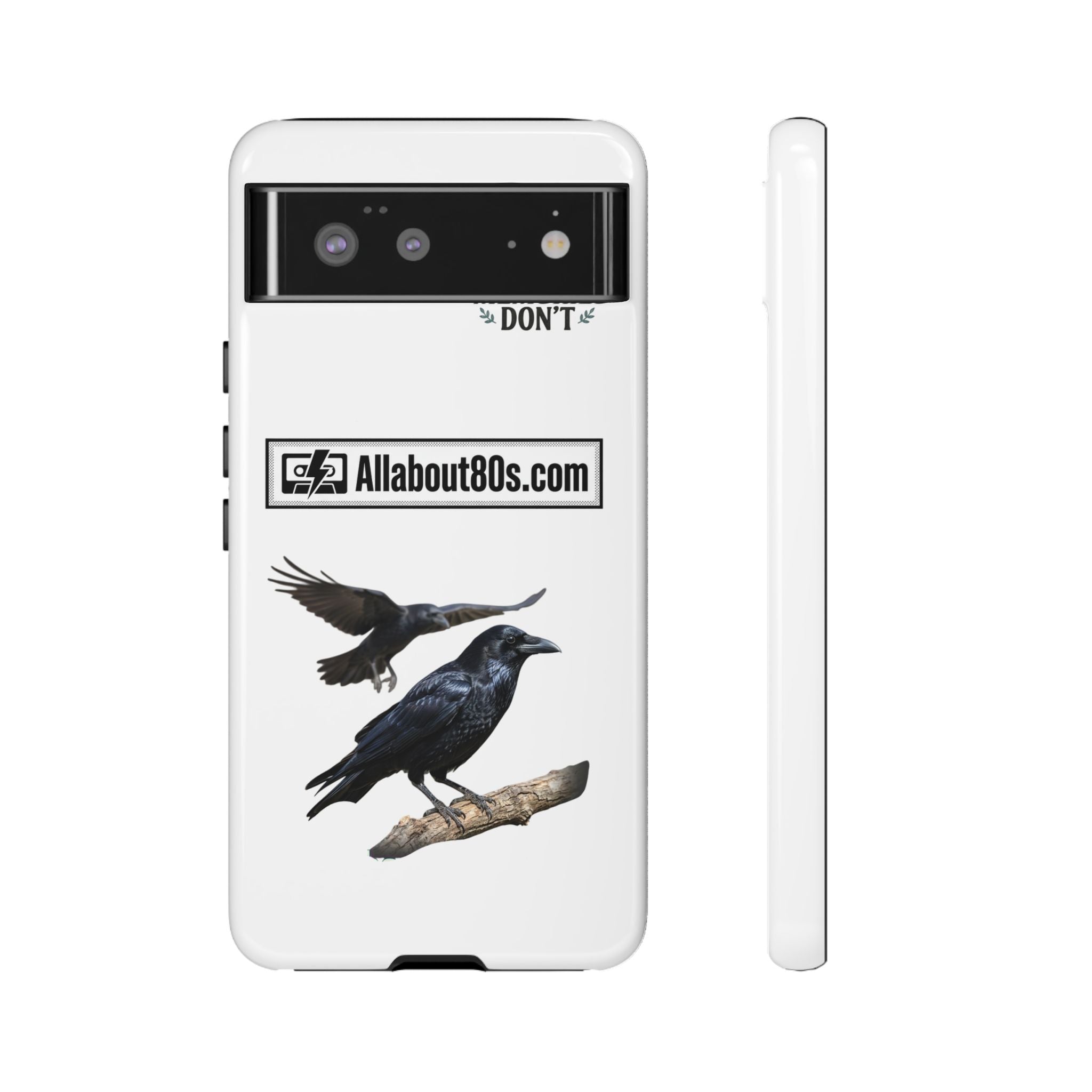 Raven Flight Phone Case — Protective iPhone Case with Black Crow Design