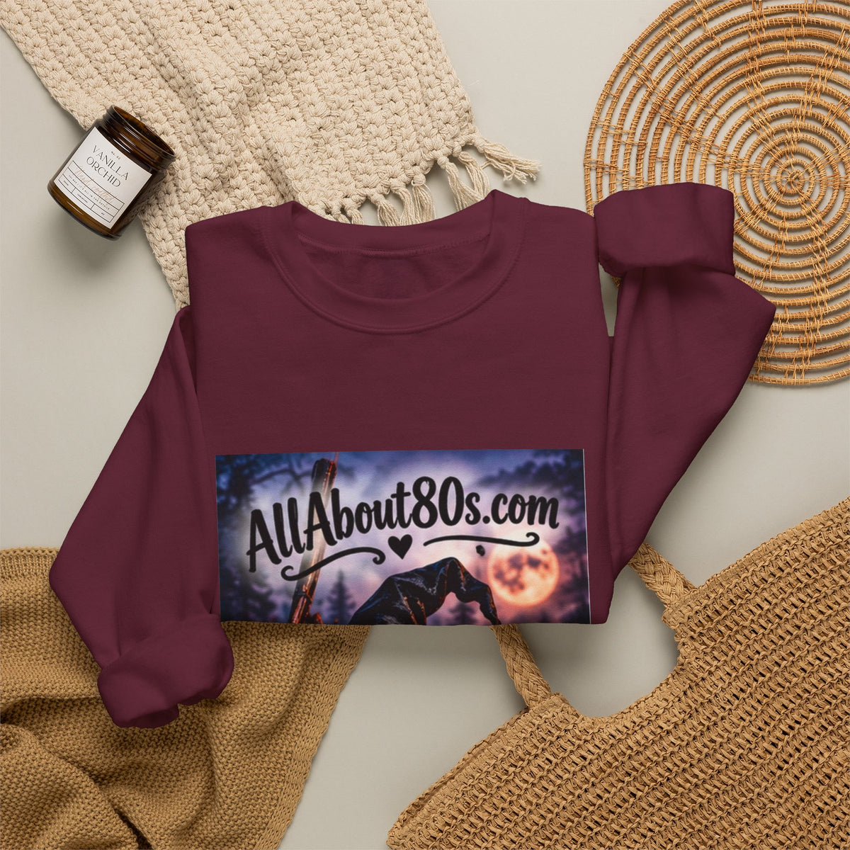 80s Witch Retro Sweatshirt — AllAbout80s.com Halloween Crewneck