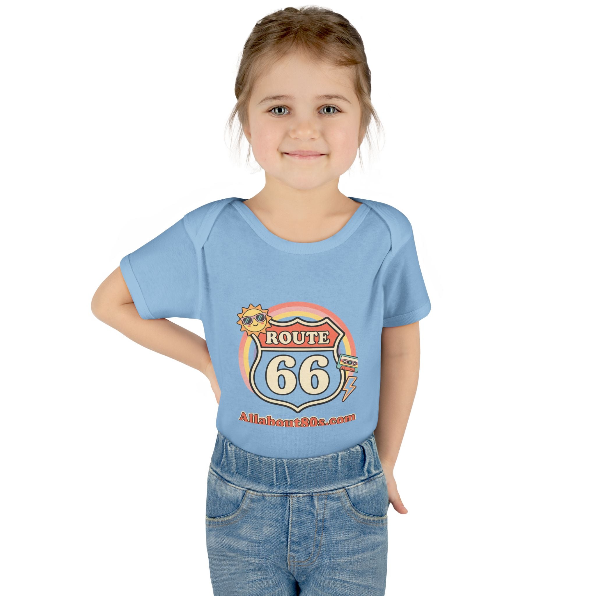 Route 66 Baby Bodysuit – Retro Travel Infant Onesie