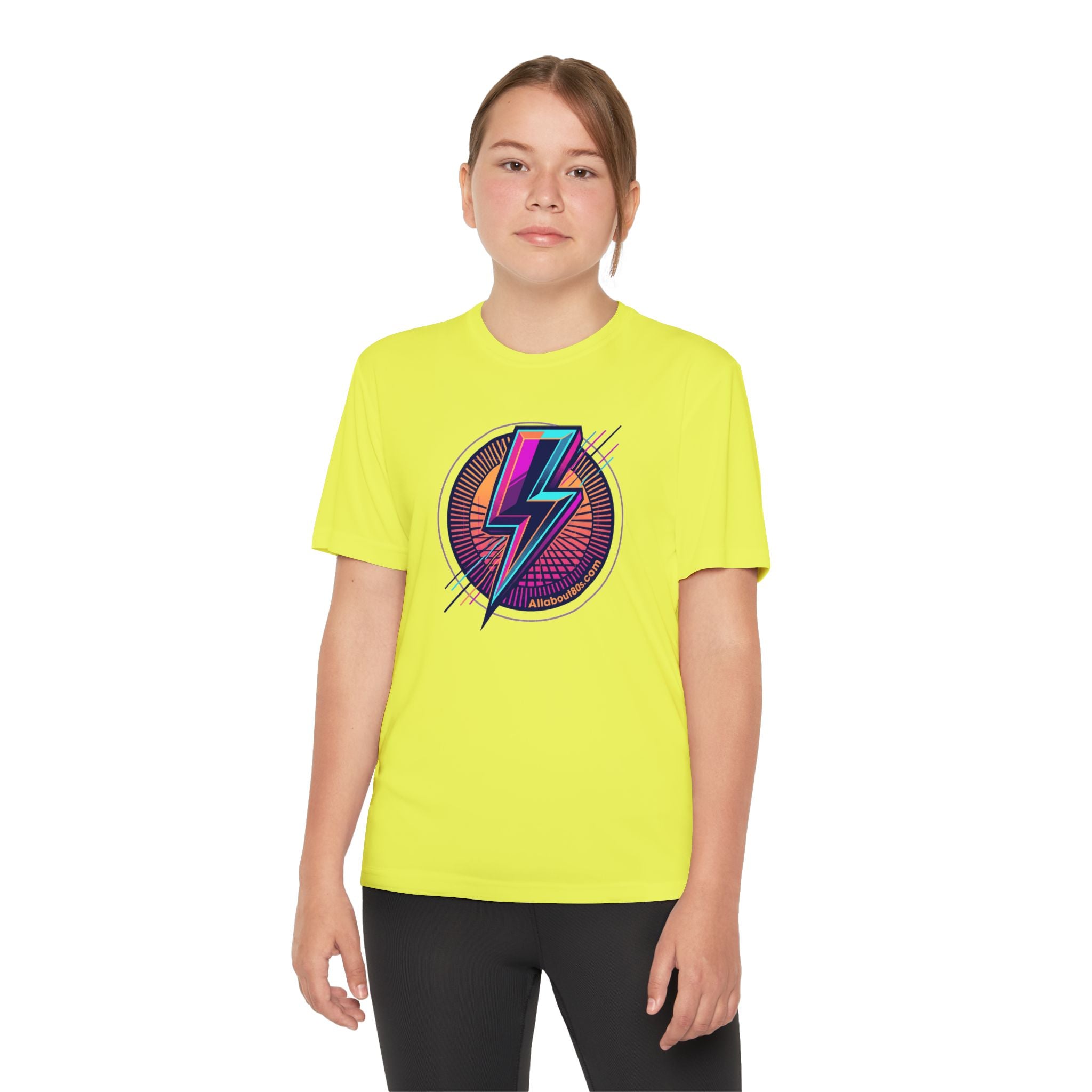 Youth Lightning Bolt Tee – Retro 80s AllAbout80s.com Graphic Shirt