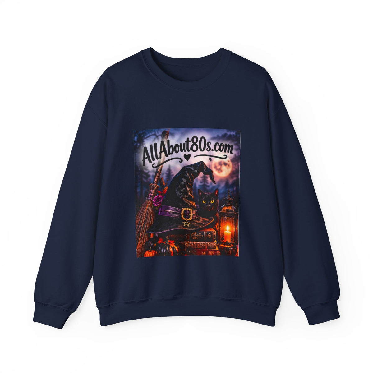 80s Witch Retro Sweatshirt — AllAbout80s.com Halloween Crewneck