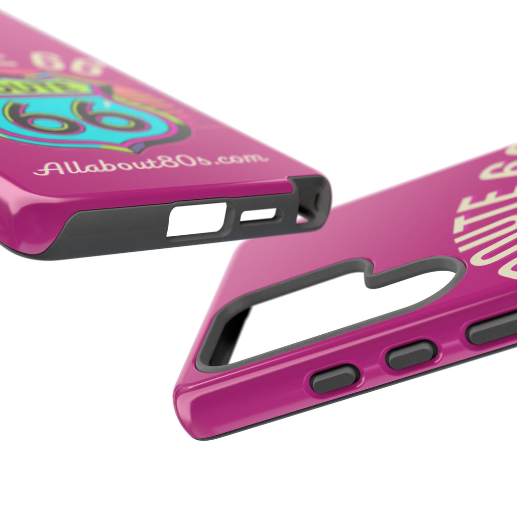 Route 66 Phone Case — Retro Neon Road Trip iPhone Cover