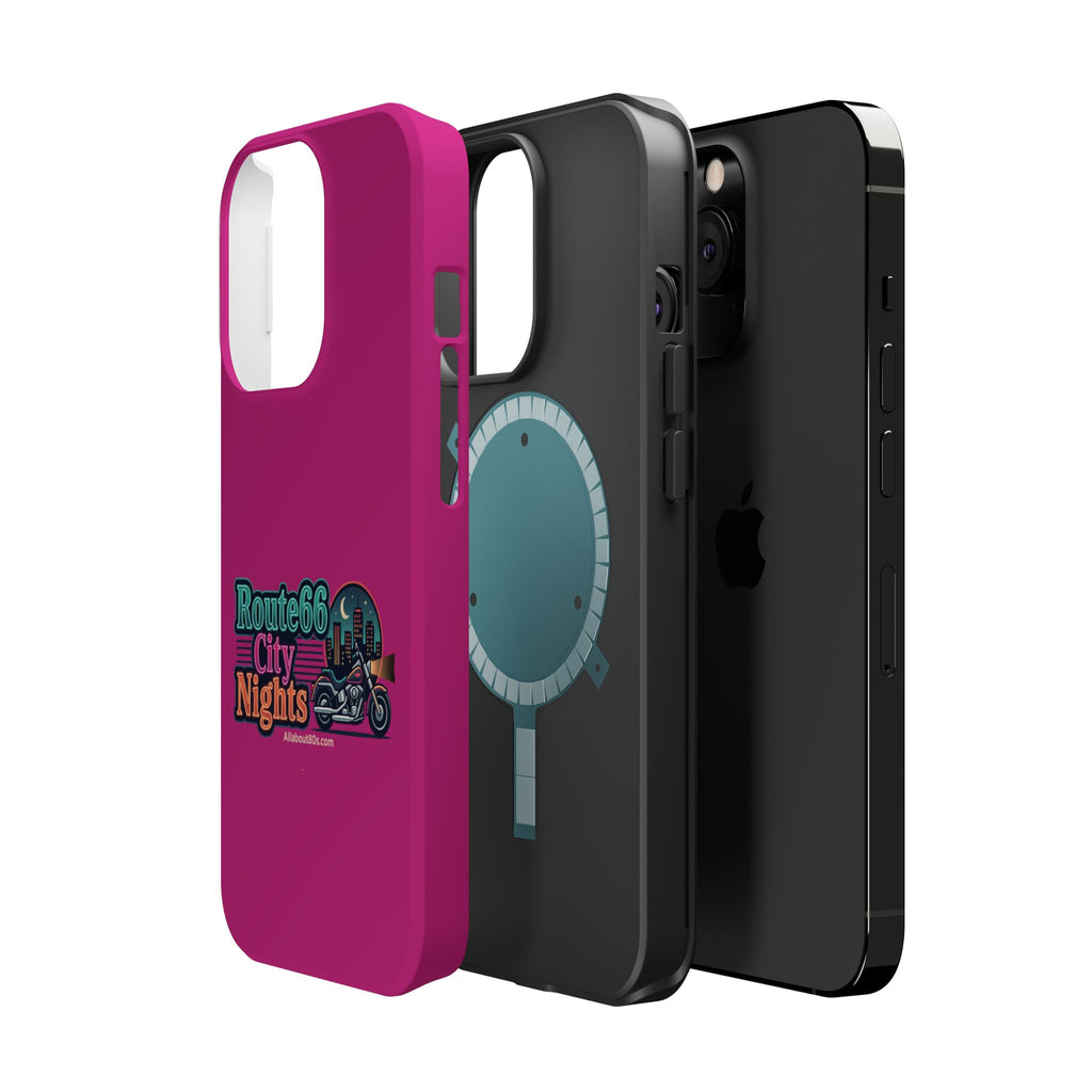 Phone Case — 'Route 66 City Nights' Magnetic Impact-Resistant Case