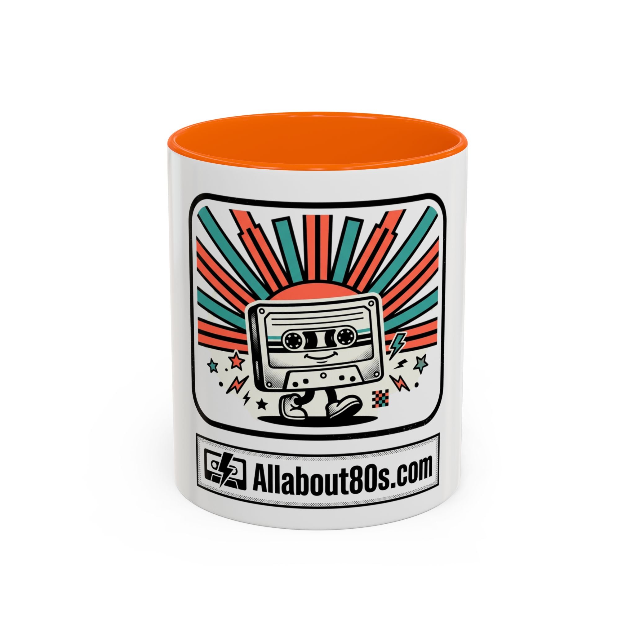 Allabout80s.com Retro Logo Accent Coffee Mug (11/15oz)