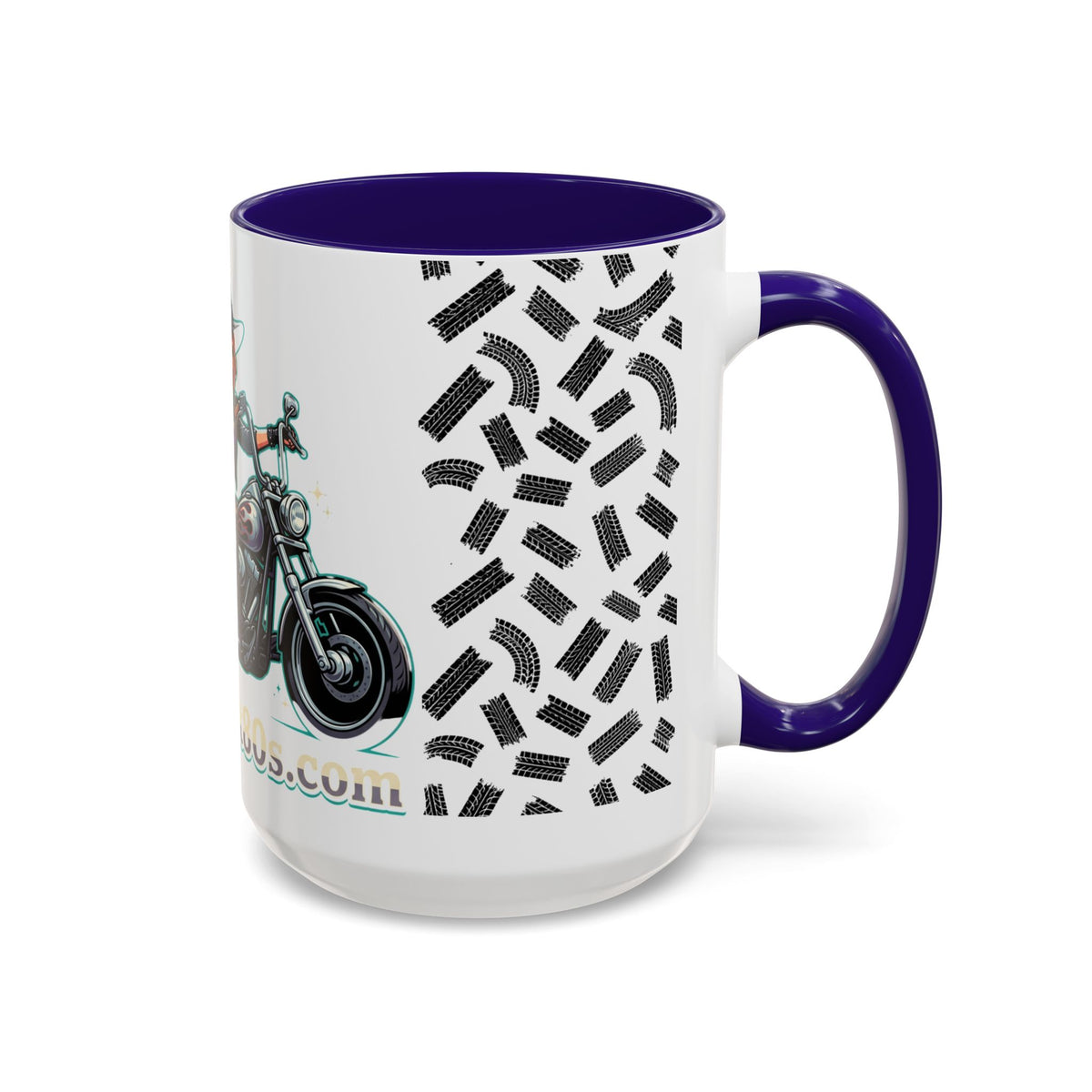 Witch Motorcycle Mug — Red-Haired Biker Witch Ceramic Coffee Cup