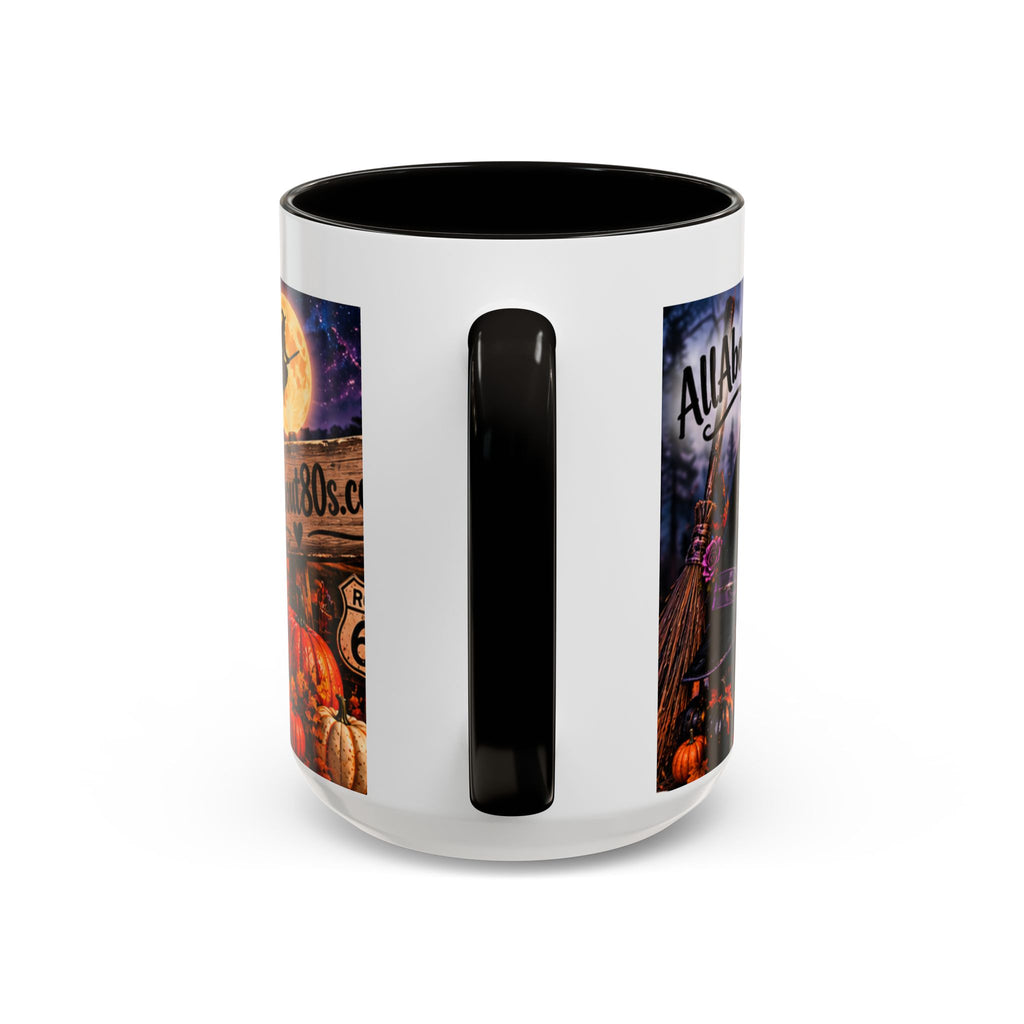 Halloween Witch Scene Coffee Mug — AllAbout80s.com Pumpkin & Moon 11oz/15oz