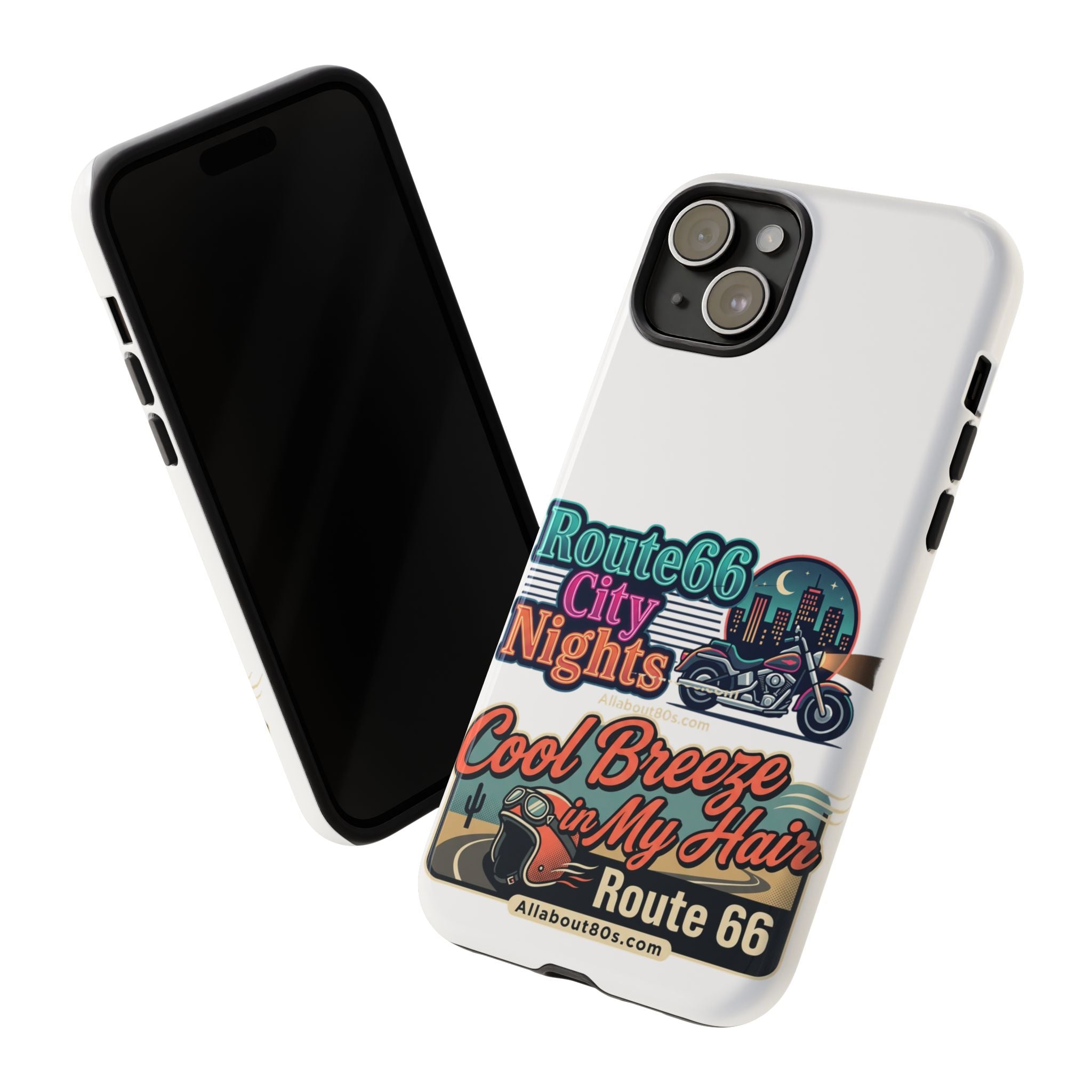 Phone Case — Route 66 City Nights Motorcycle Design