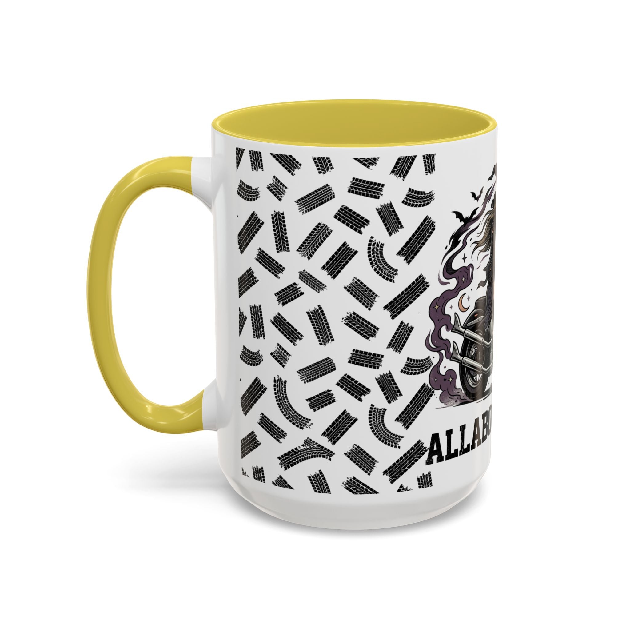 Witch Biker Mug – Motorcycle Witch Coffee Cup (11oz/15oz)