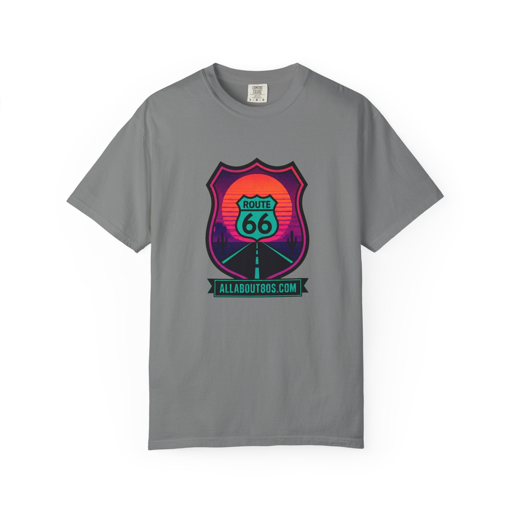 Route 66 Sunset T‑Shirt — Retro Roadtrip Graphic Tee