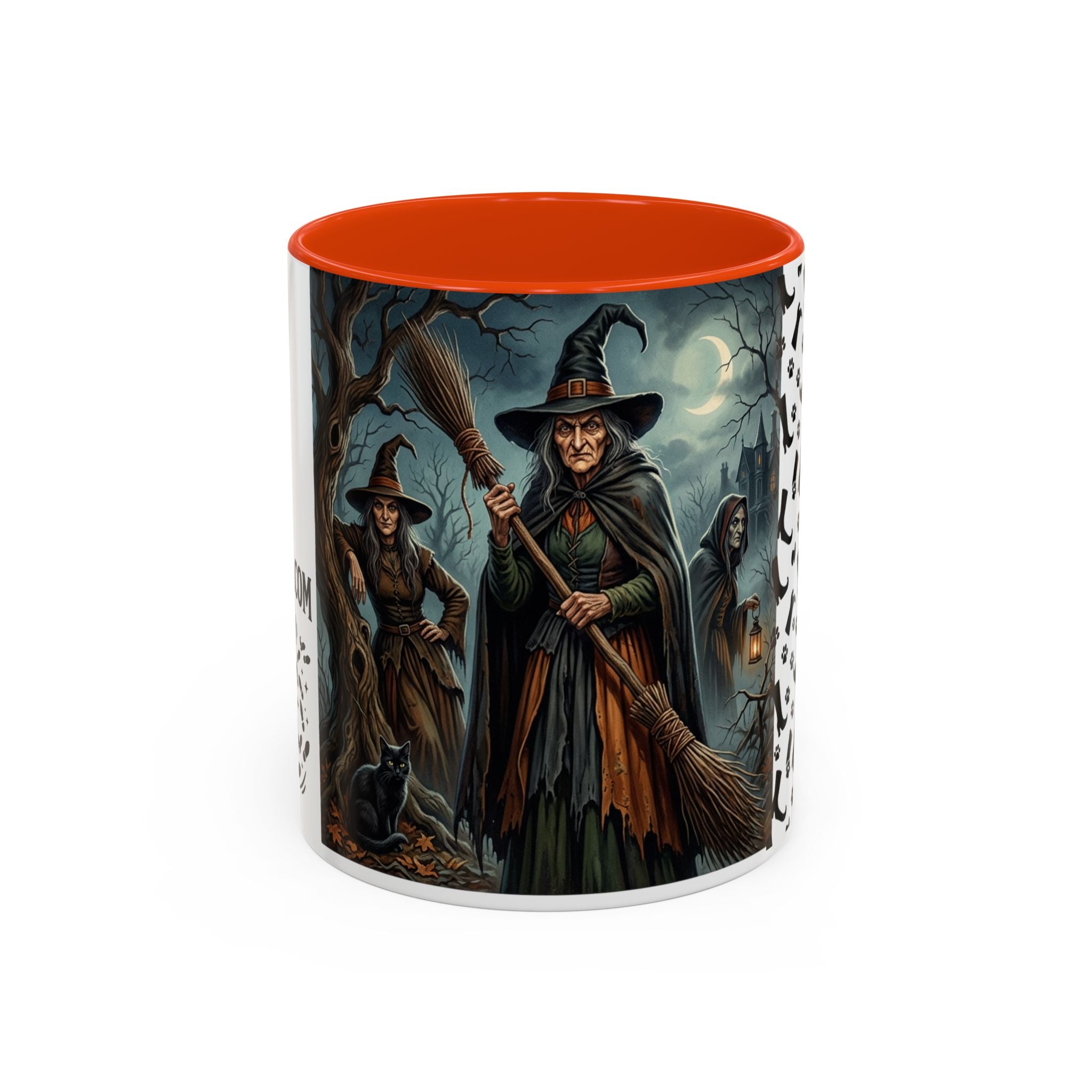 Witches Night Ceramic Mug — Spooky Witch Coven Halloween Coffee Cup (11oz/15oz)