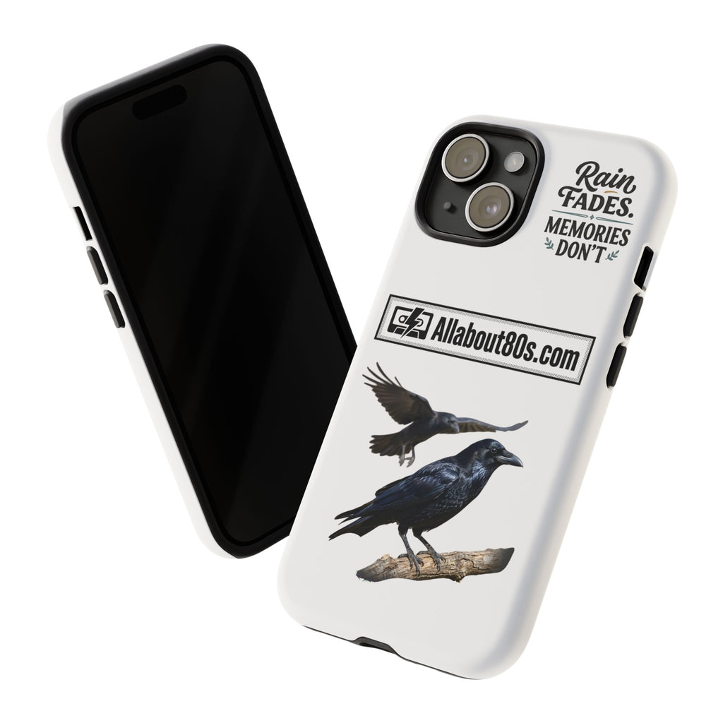 Raven Flight Phone Case — Protective iPhone Case with Black Crow Design