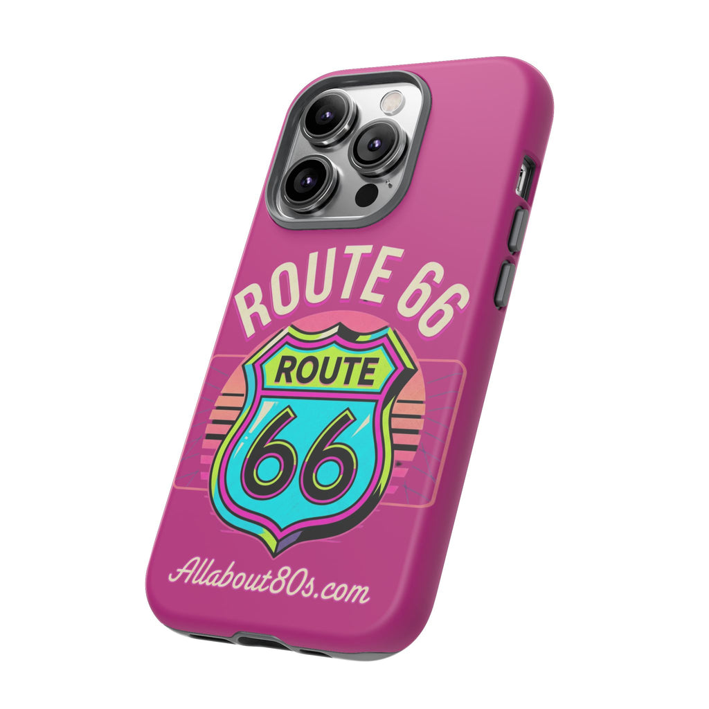 Route 66 Phone Case — Retro Neon Road Trip iPhone Cover