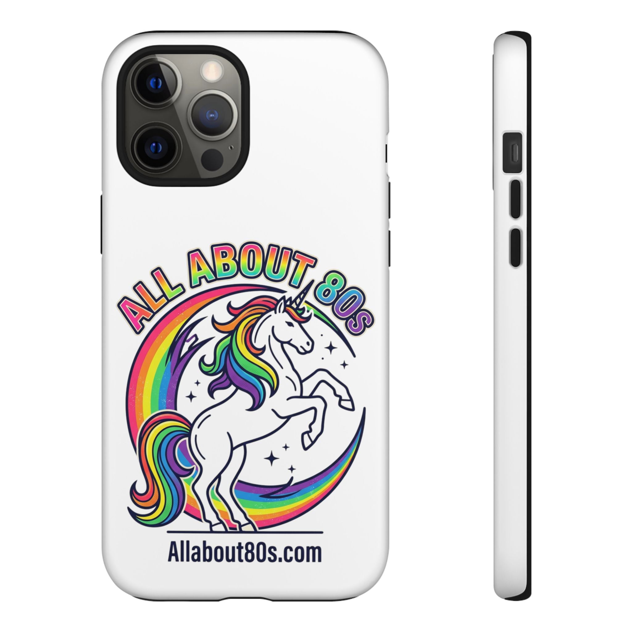 All About 80s Rainbow Unicorn Phone Case