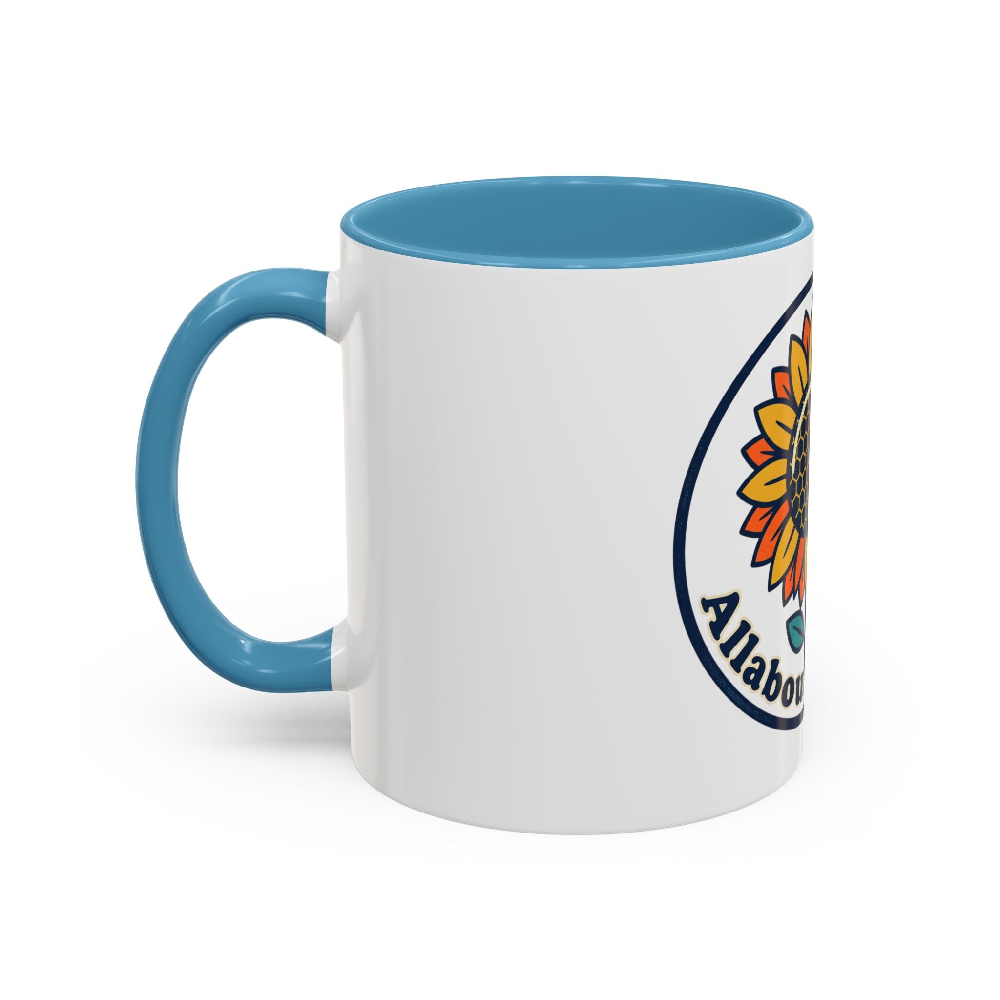AllAbout80s Sunflower Accent Coffee Mug (11/15oz)