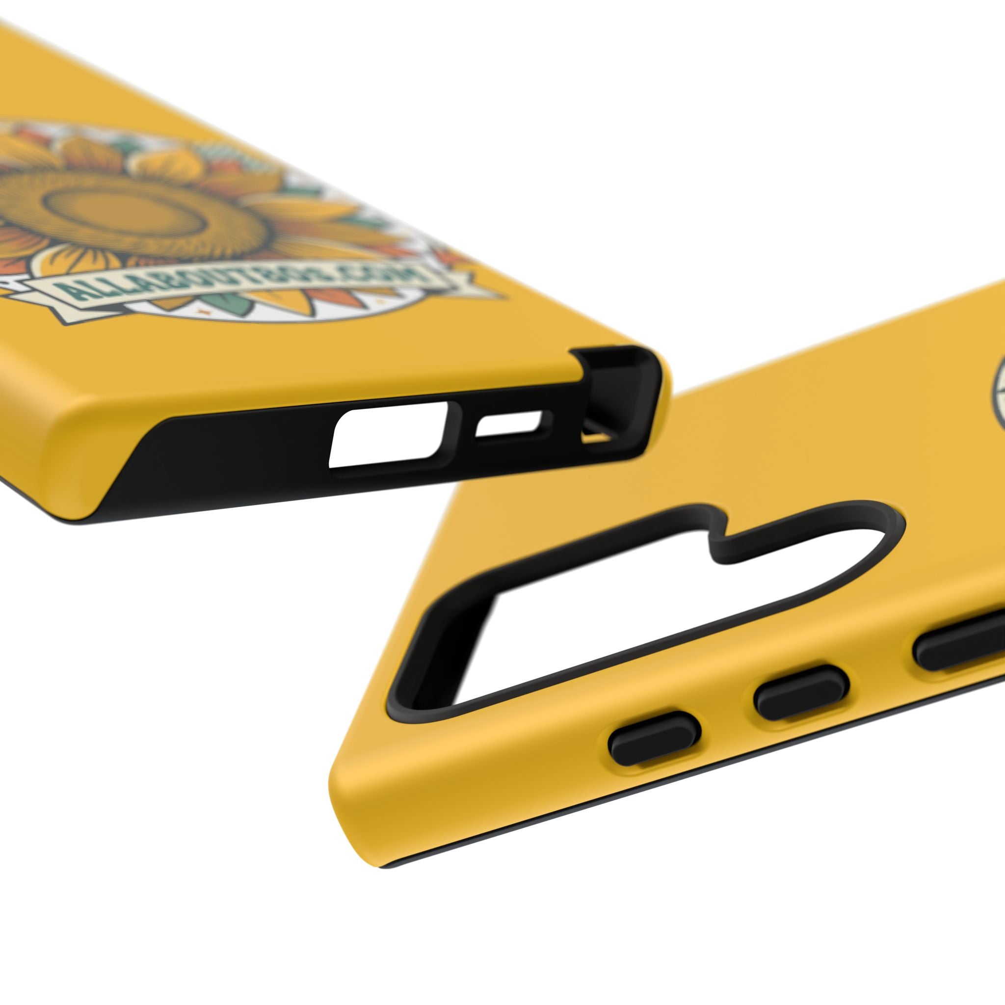 Sunflower Logo Phone Case — AllAbout80s.com Yellow Protective Cover