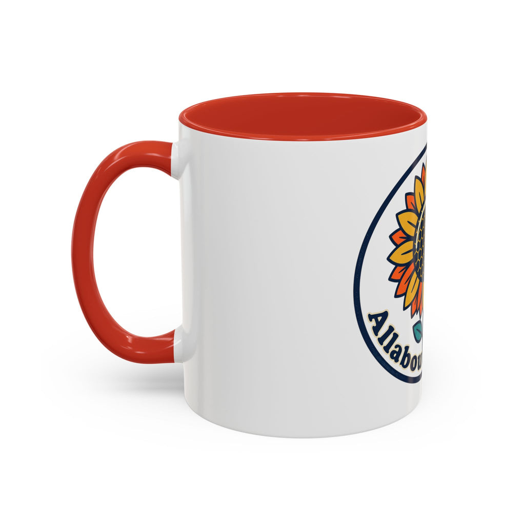AllAbout80s Sunflower Accent Coffee Mug (11/15oz)