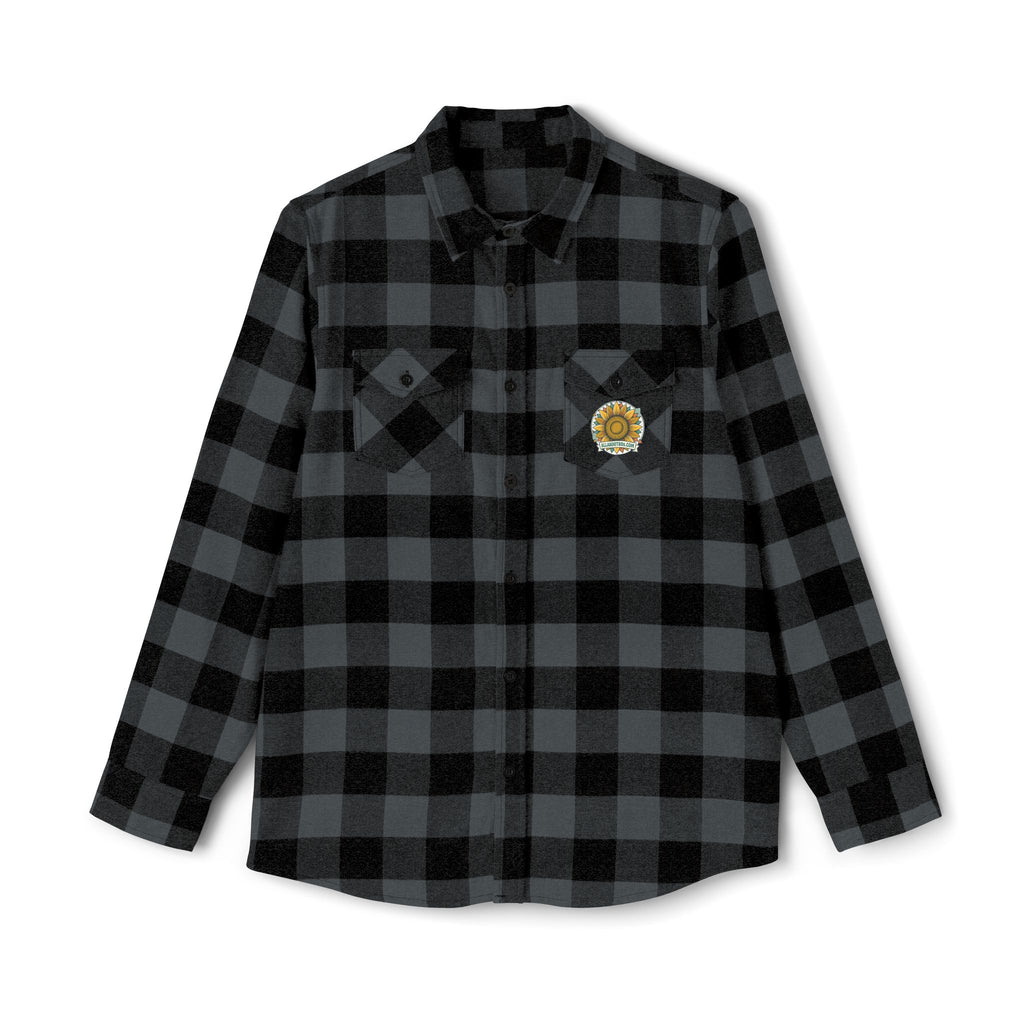 Black & White Buffalo Plaid Flannel Shirt