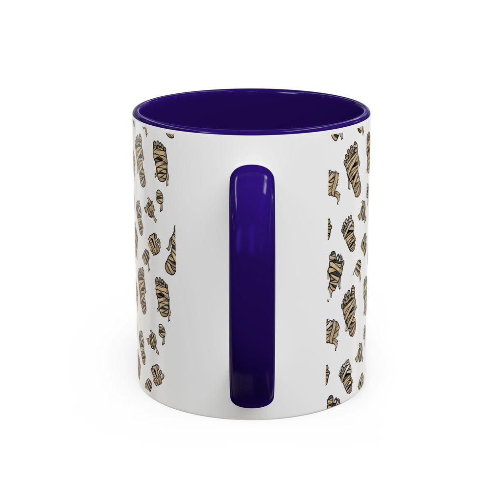 Mummy Pattern Coffee Mug (11oz & 15oz) – Retro Monster Tea Cup with AllAbout80s.com Design