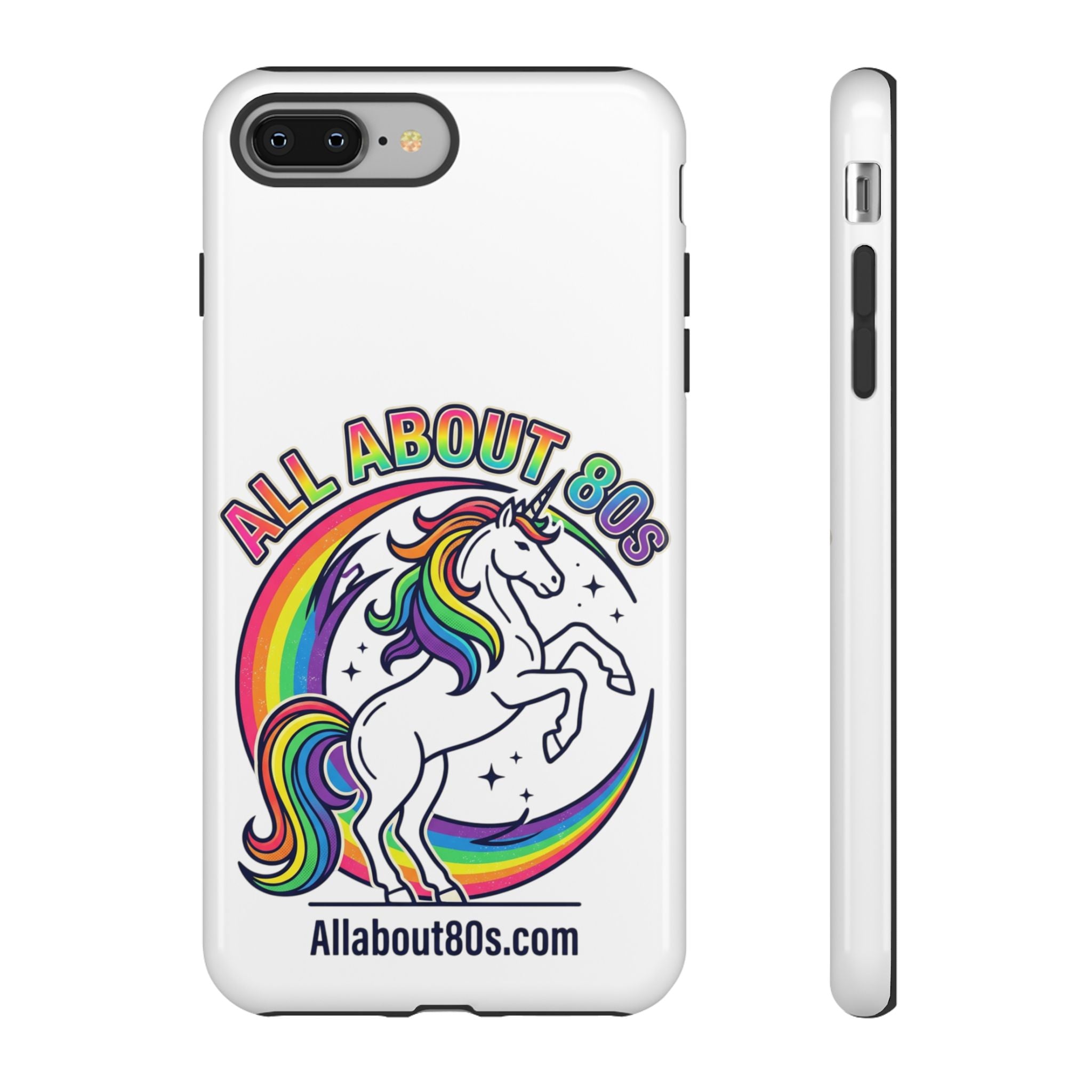 All About 80s Rainbow Unicorn Phone Case