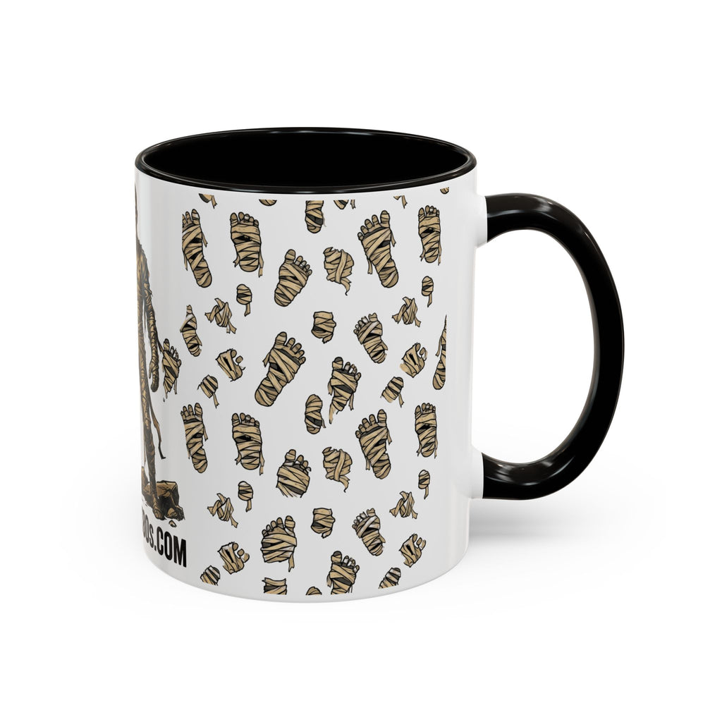 Mummy Pattern Coffee Mug (11oz & 15oz) – Retro Monster Tea Cup with AllAbout80s.com Design