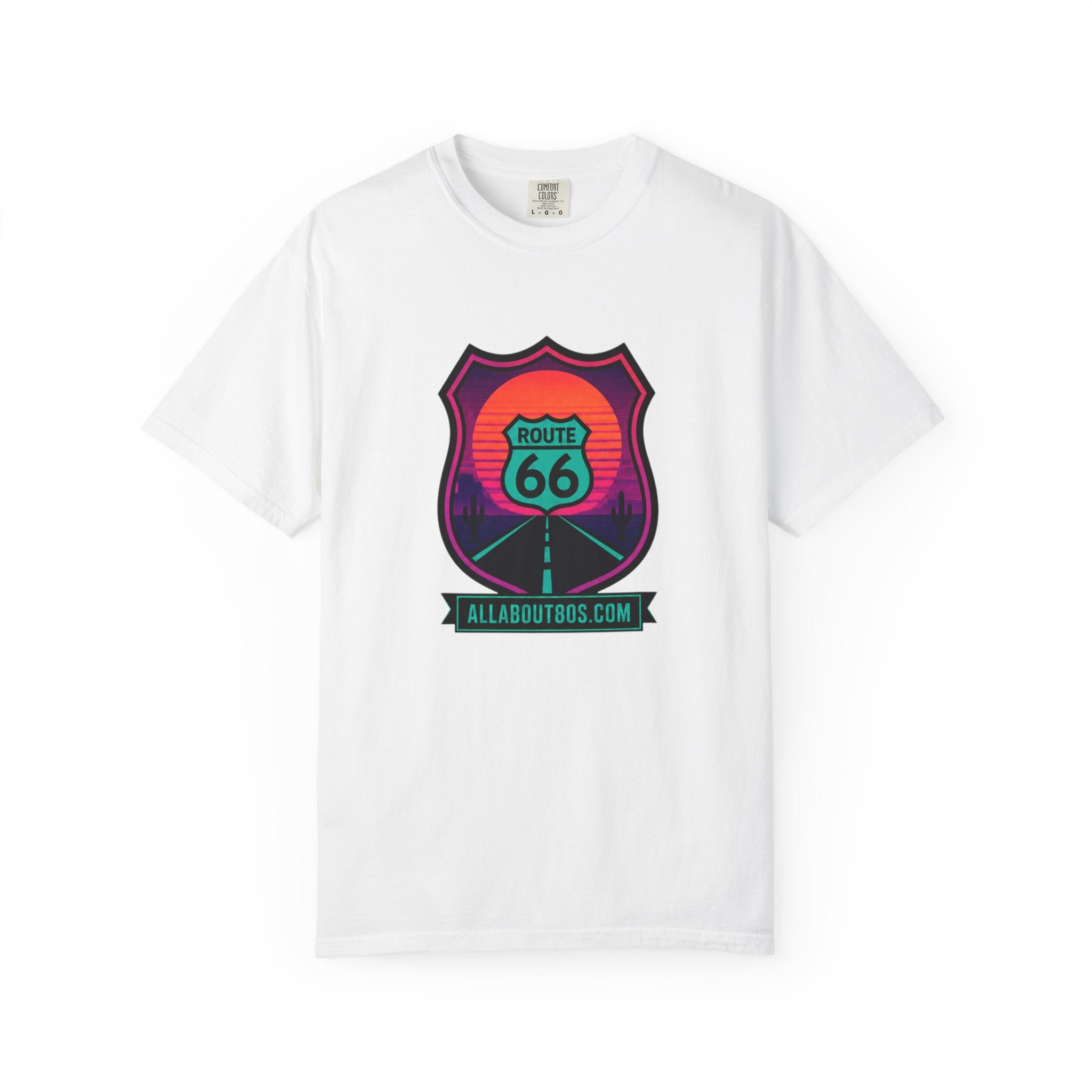 Route 66 Sunset T‑Shirt — Retro Roadtrip Graphic Tee