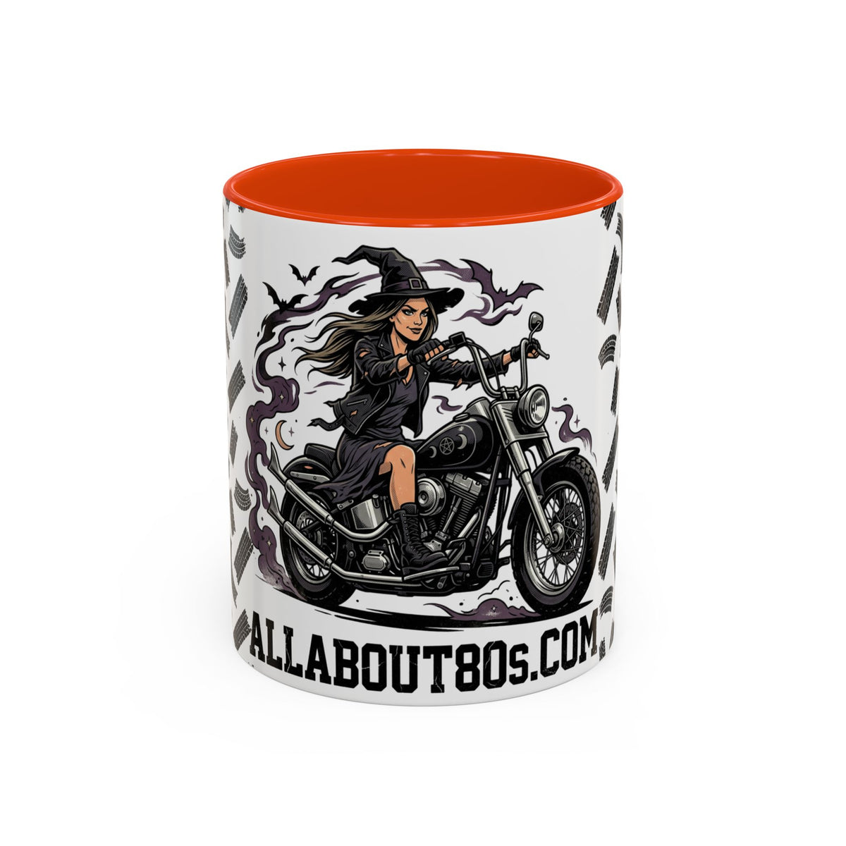 Witch Biker Mug – Motorcycle Witch Coffee Cup (11oz/15oz)