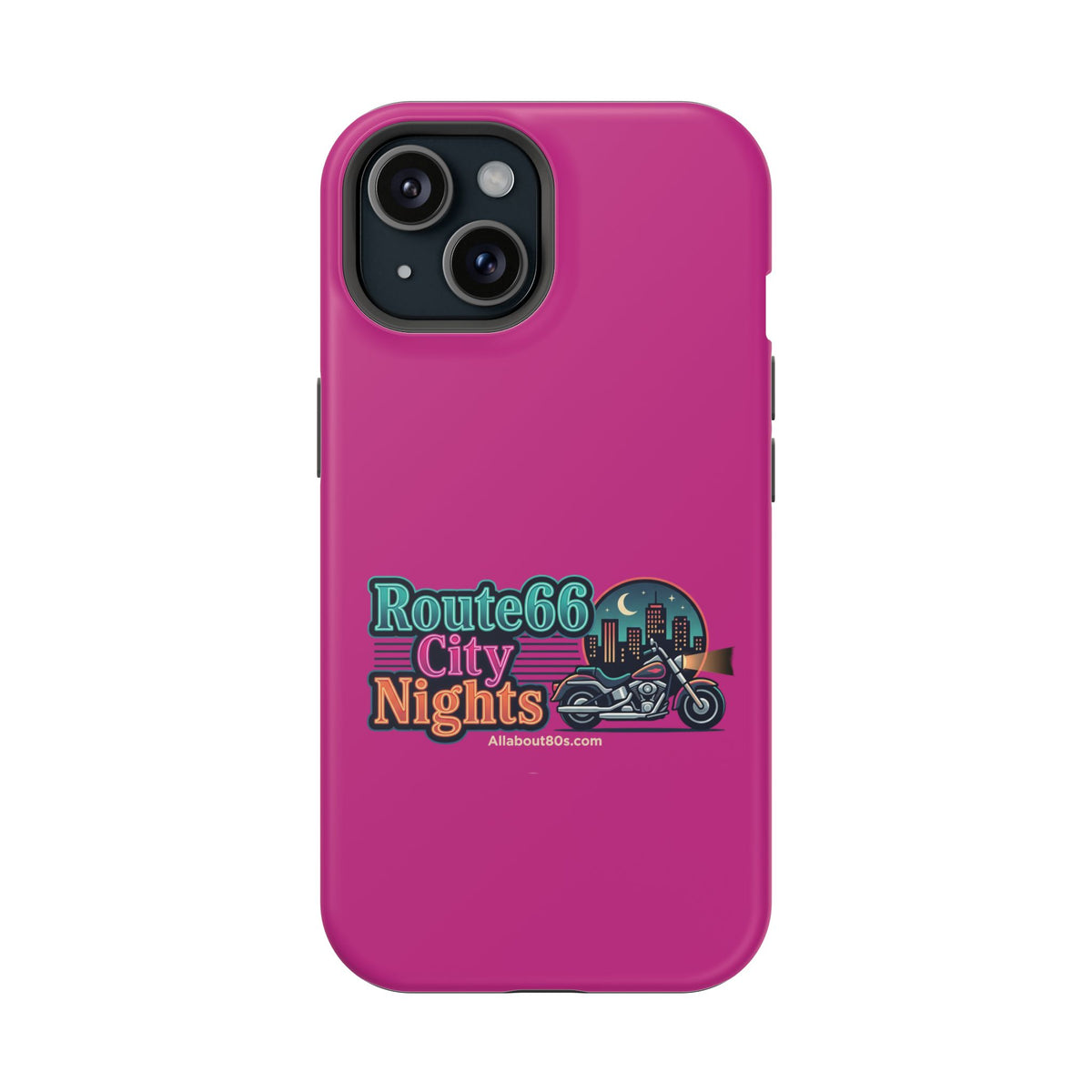 Phone Case — 'Route 66 City Nights' Magnetic Impact-Resistant Case