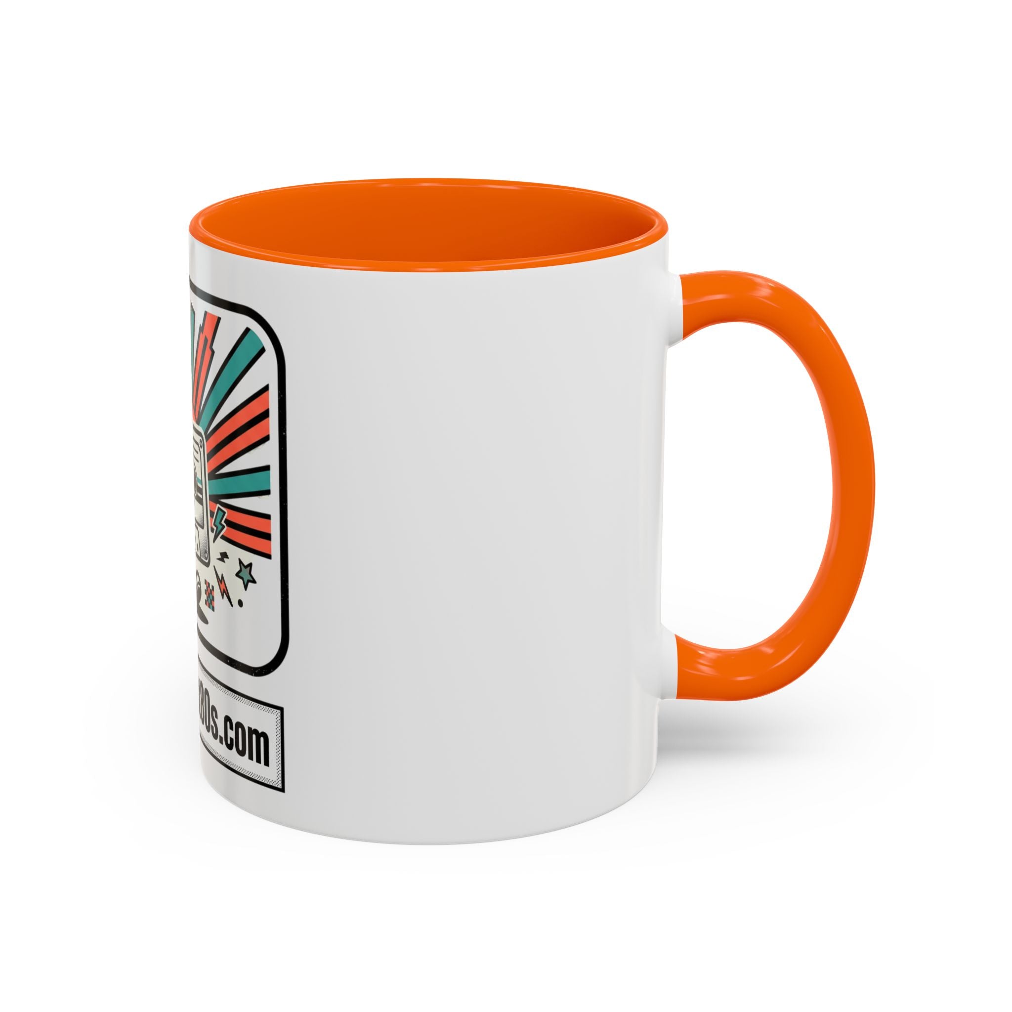 Allabout80s.com Retro Logo Accent Coffee Mug (11/15oz)