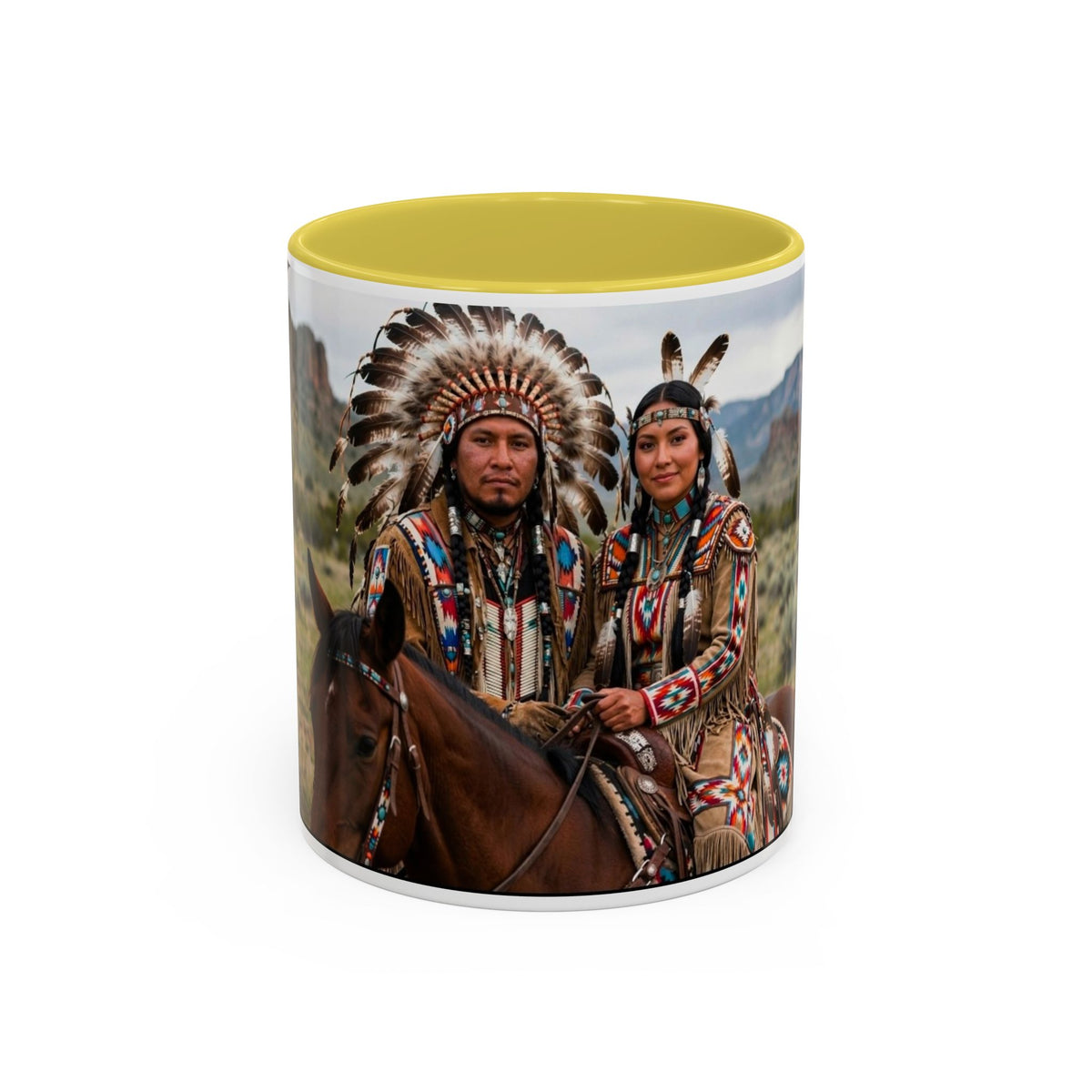 Native American Couple Photo Coffee Mug (11oz/15oz)