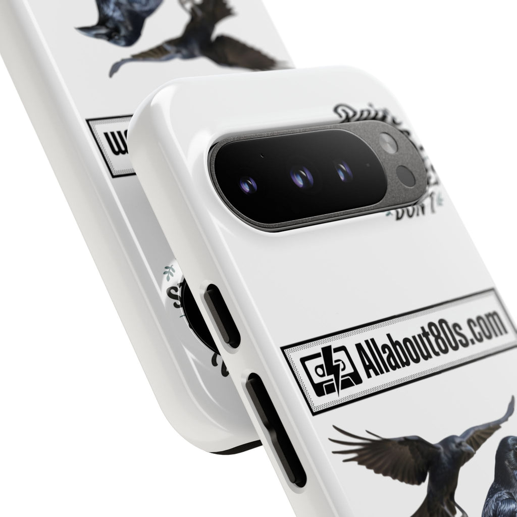 Raven Flight Phone Case — Protective iPhone Case with Black Crow Design
