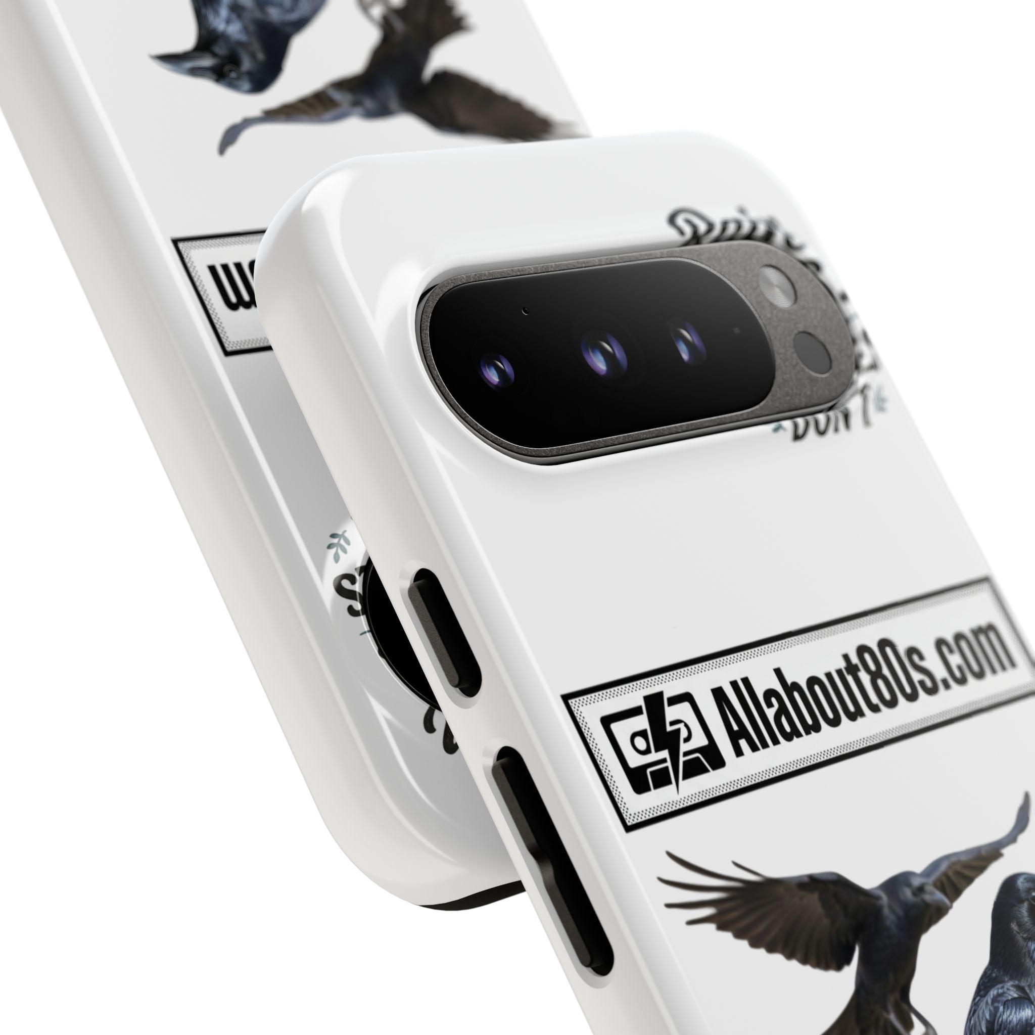 Raven Flight Phone Case — Protective iPhone Case with Black Crow Design