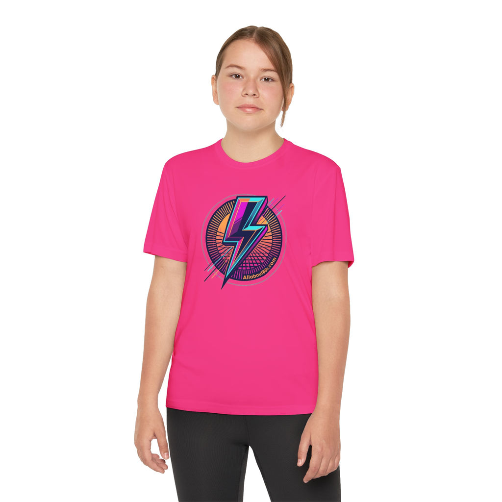 Youth Lightning Bolt Tee – Retro 80s AllAbout80s.com Graphic Shirt