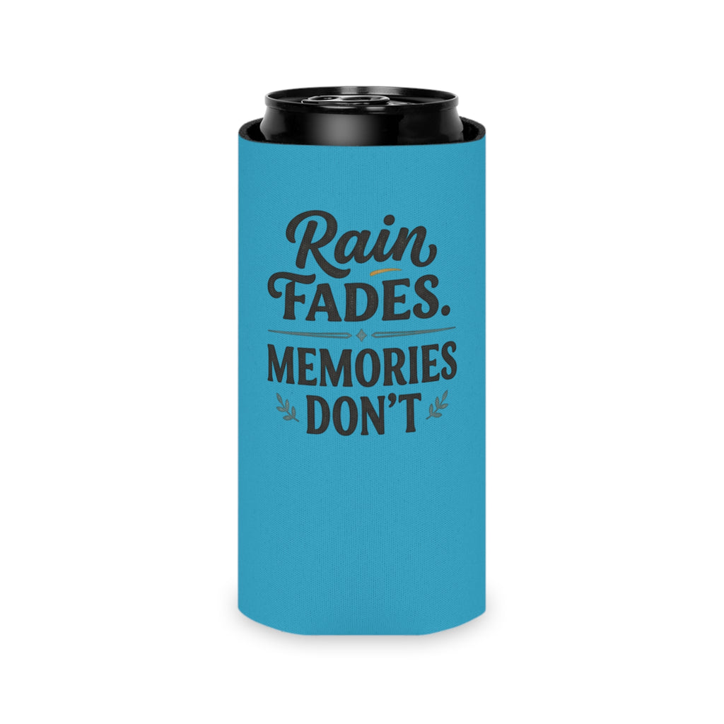 Can Cooler - "Rain Fades. Memories Don't" Insulated Drink Koozie