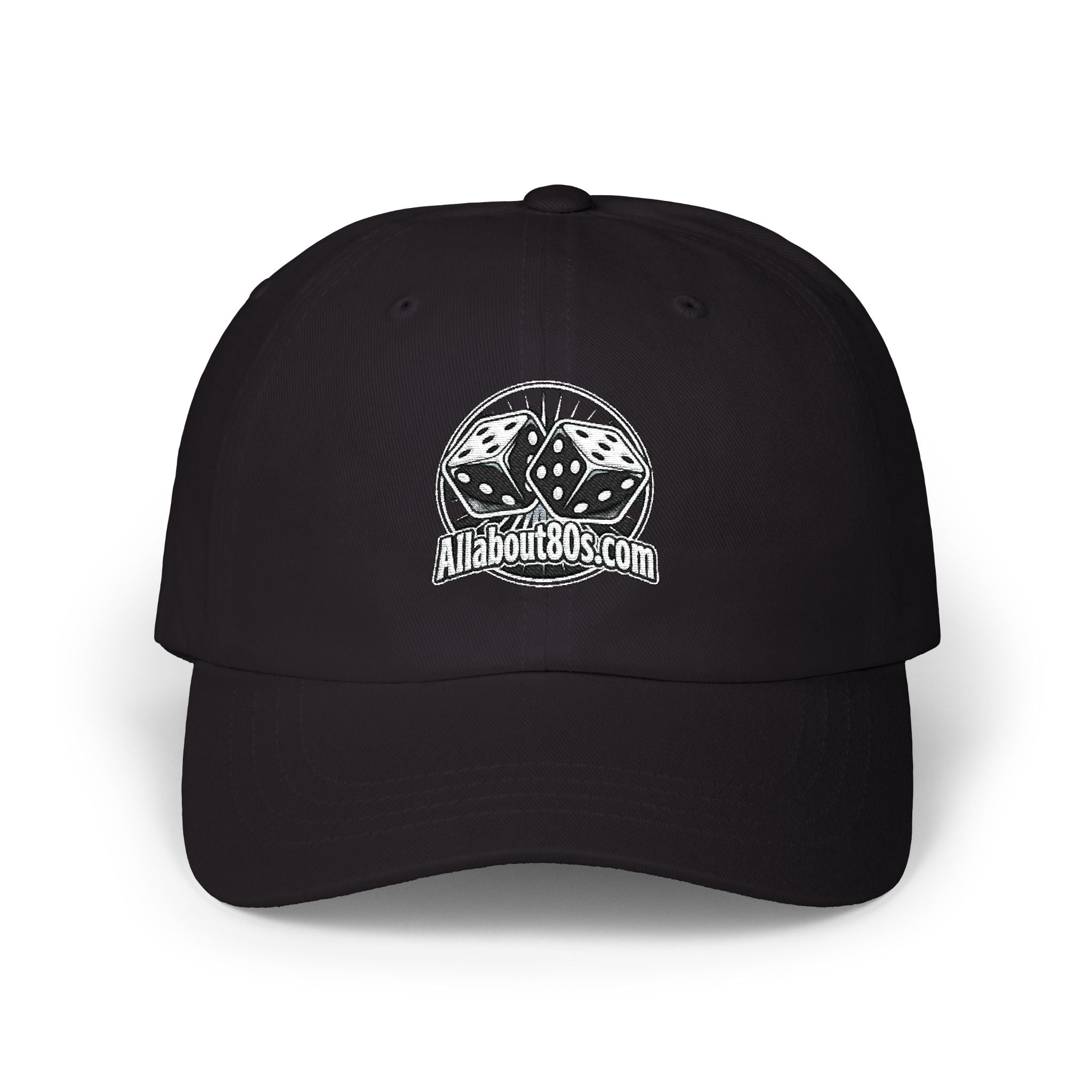 Dad Cap with Vintage Dice Skull Embroidery - Retro Gamer Trucker Hat