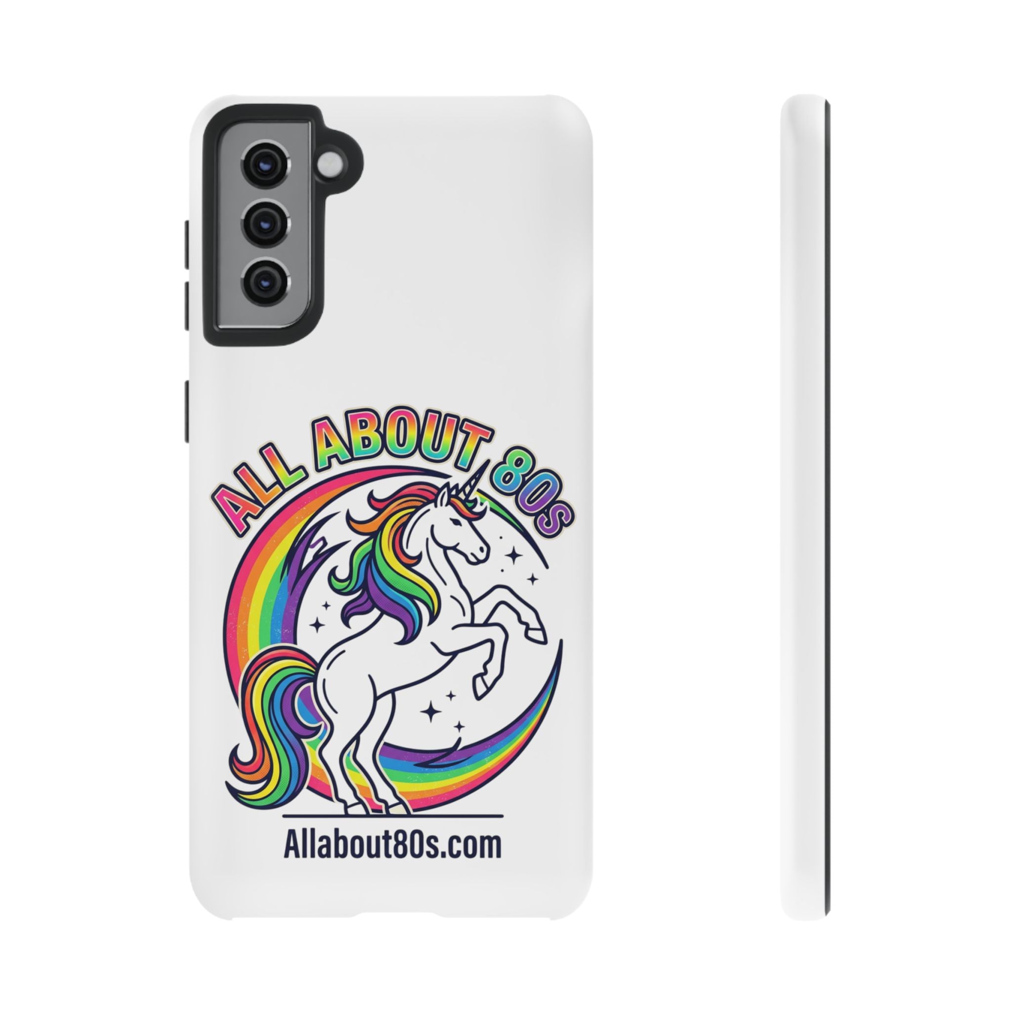 All About 80s Rainbow Unicorn Phone Case