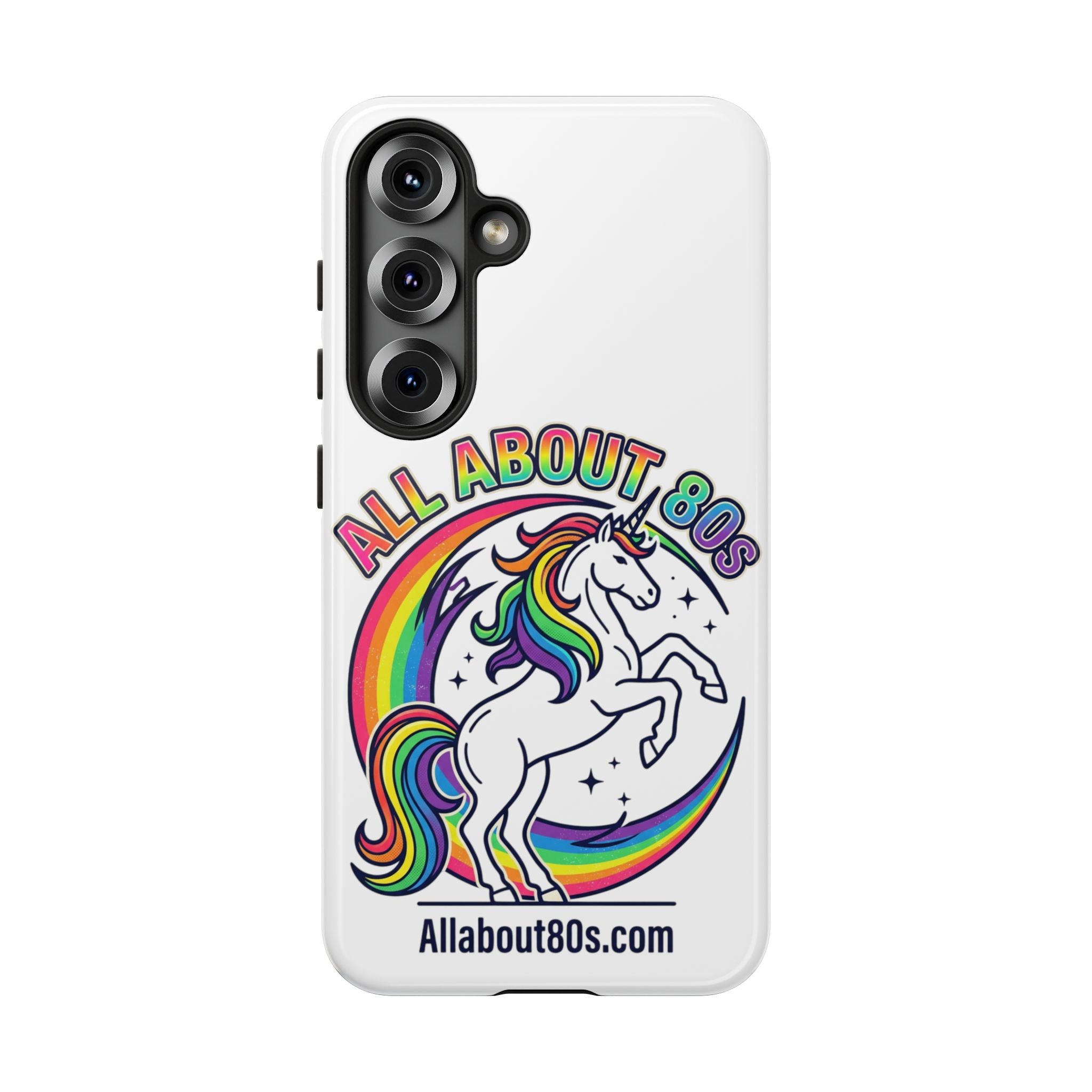 All About 80s Rainbow Unicorn Phone Case