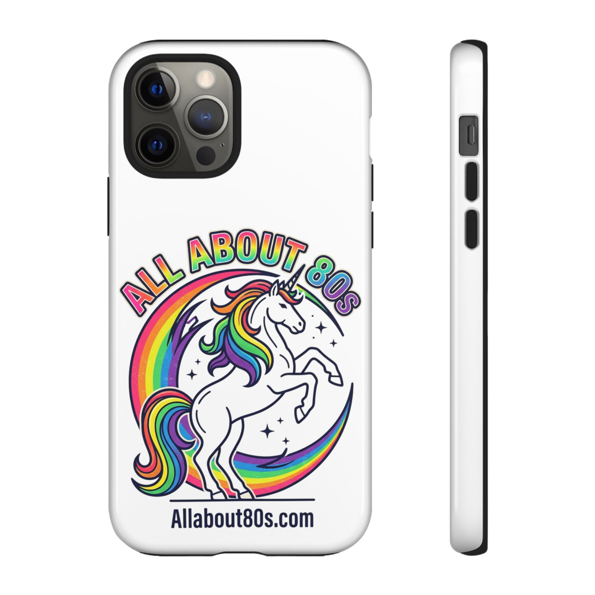 All About 80s Rainbow Unicorn Phone Case