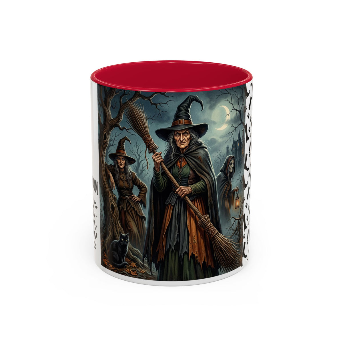 Witches Night Ceramic Mug — Spooky Witch Coven Halloween Coffee Cup (11oz/15oz)