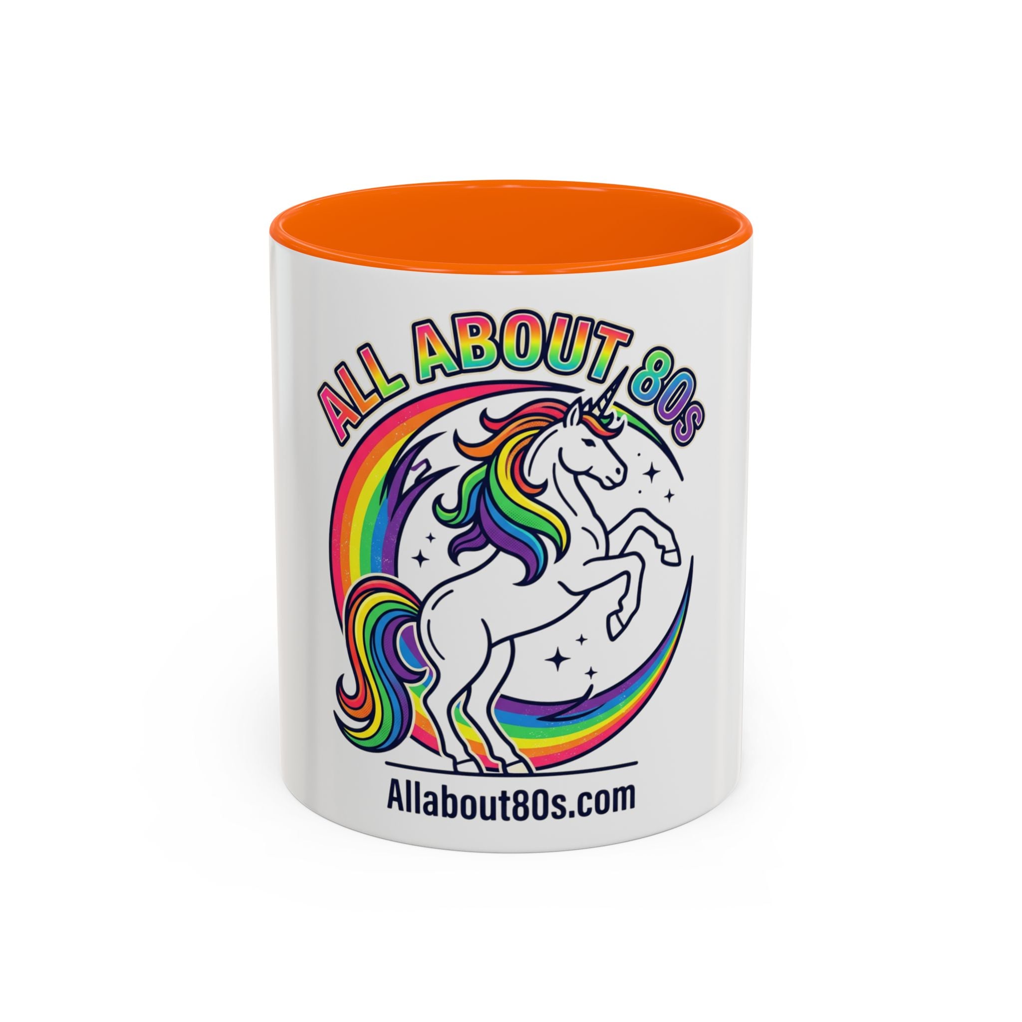 All About 80s Unicorn Rainbow Coffee Mug (11/15oz)