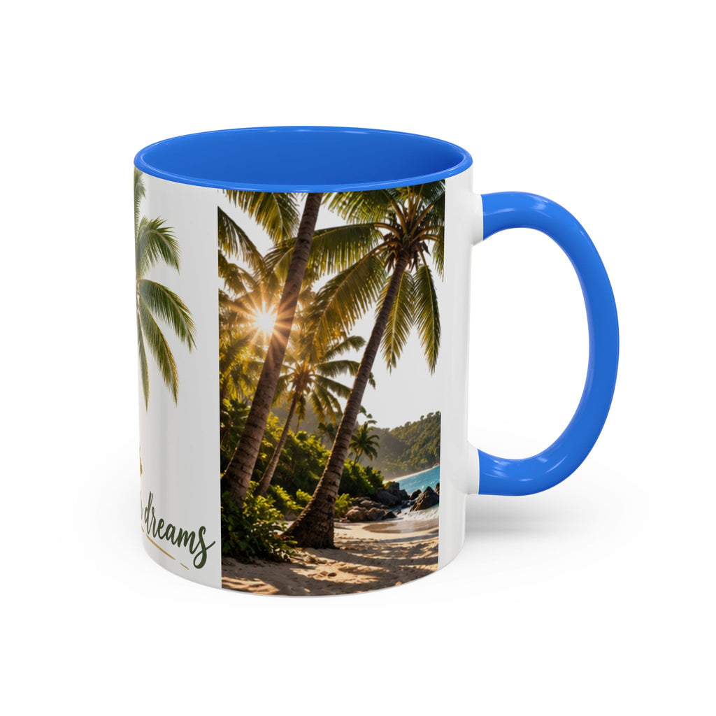 Live Your Dreams Palm Tree Mug