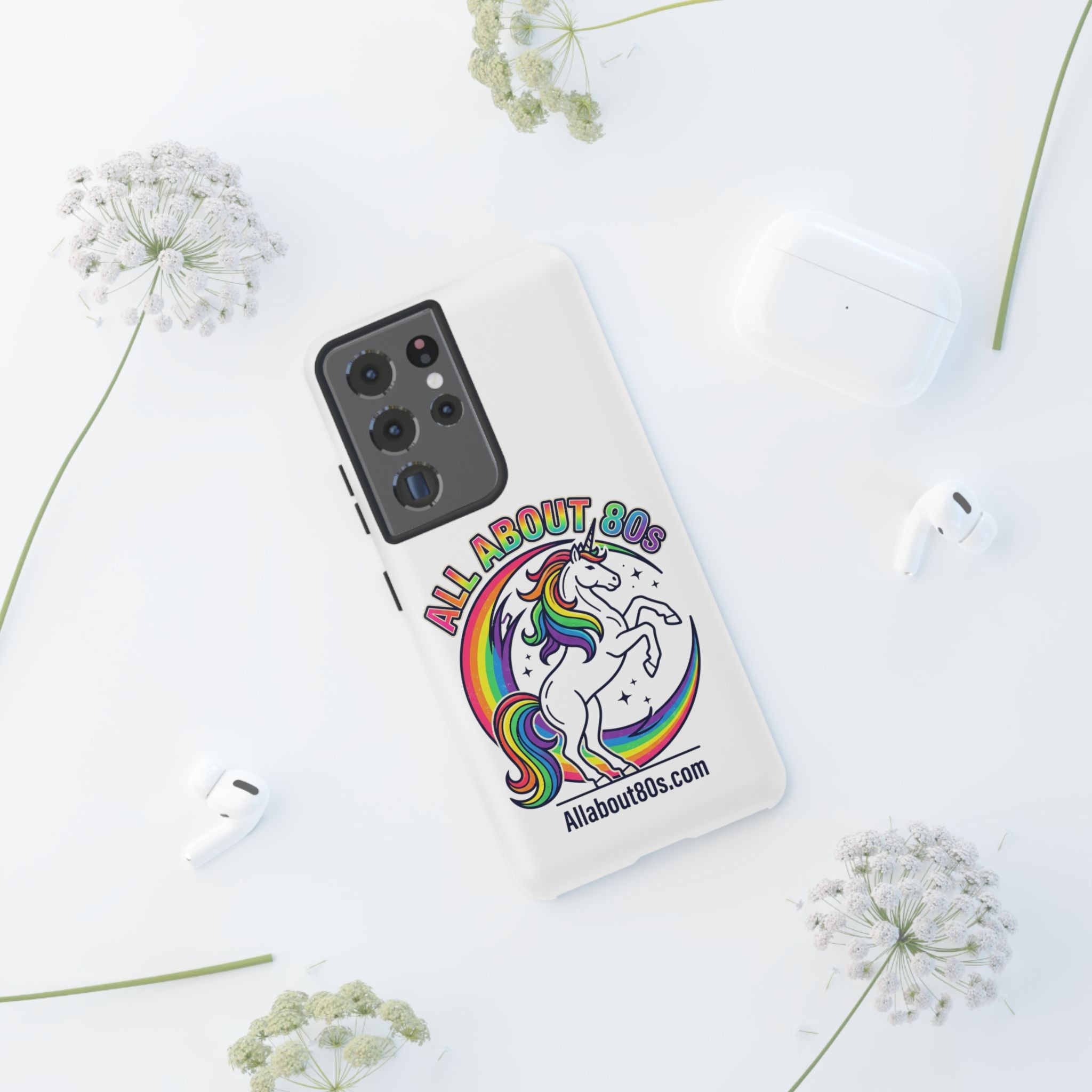 All About 80s Rainbow Unicorn Phone Case