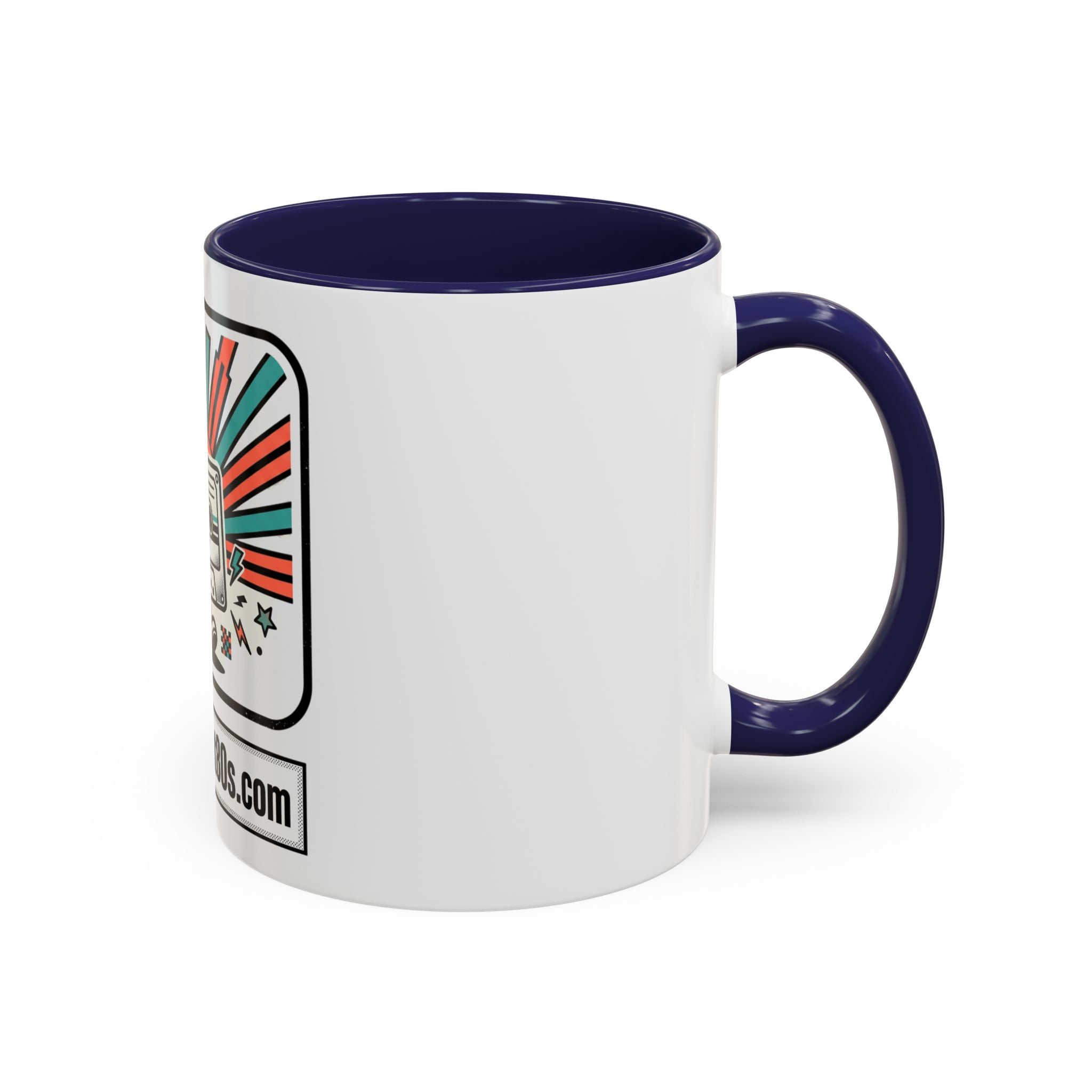 Allabout80s.com Retro Logo Accent Coffee Mug (11/15oz)